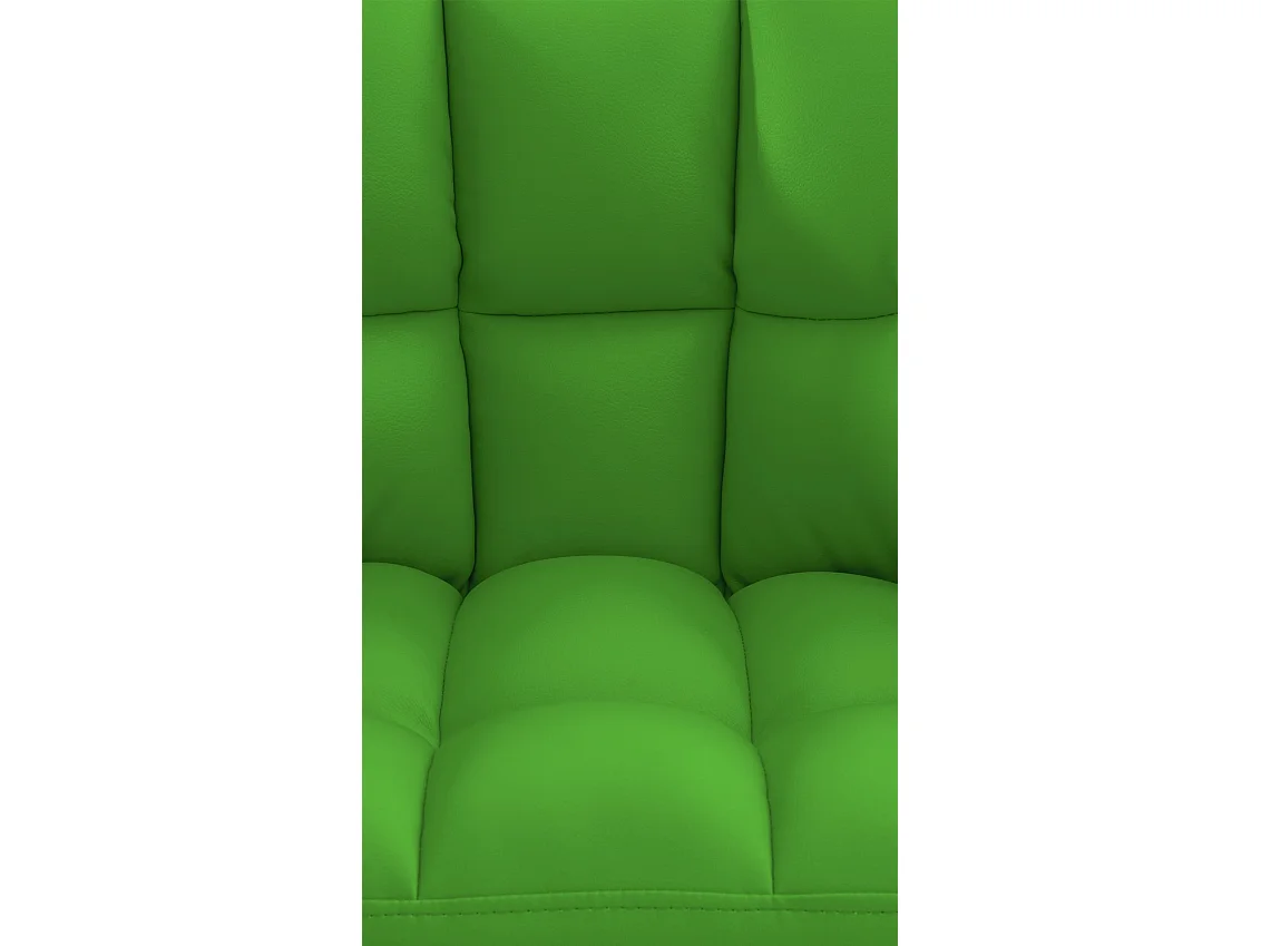 Chaise longue - Similicuir - Vert - Damaso