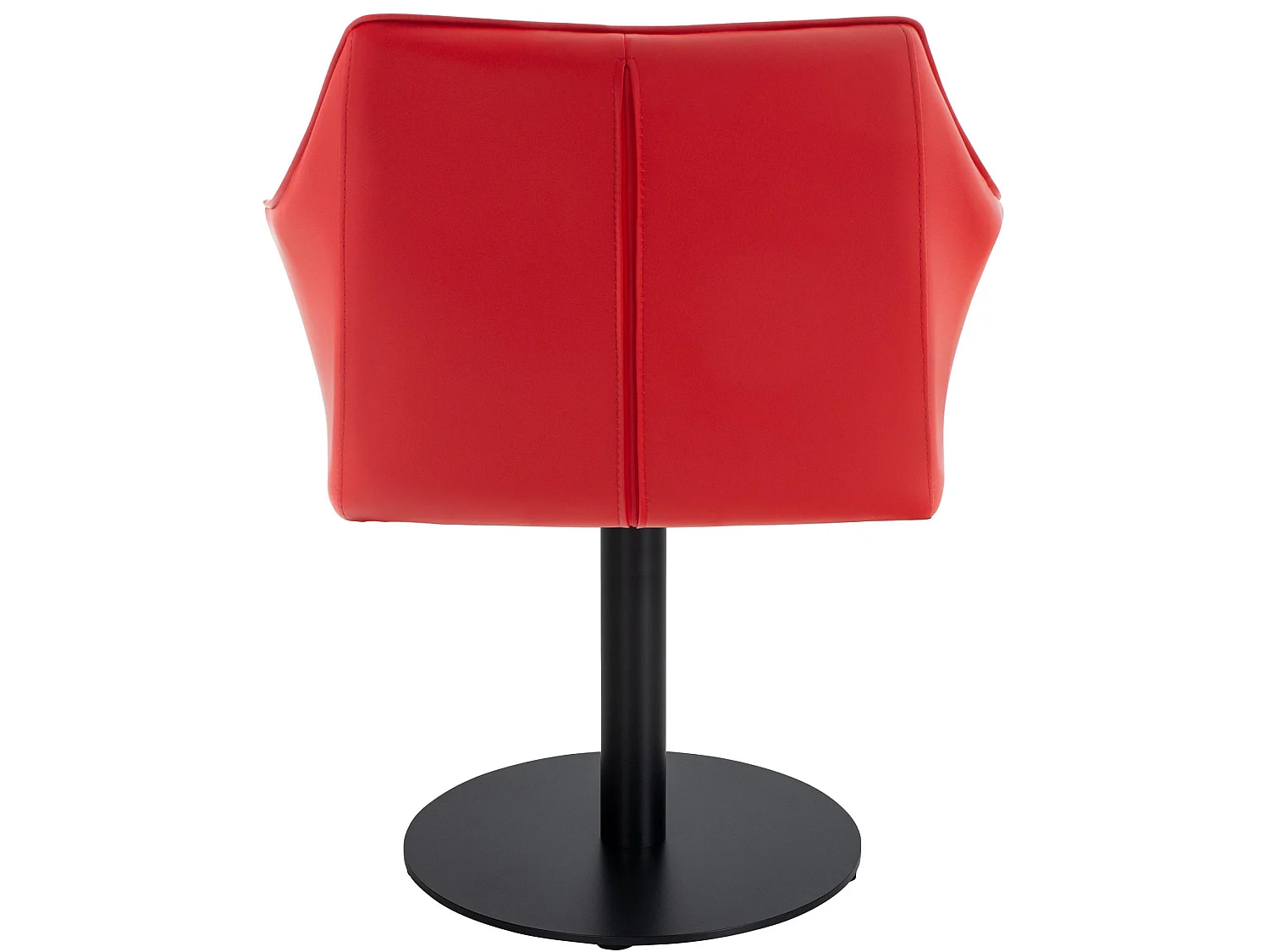 Chaise longue - Similicuir - Rouge - Damaso