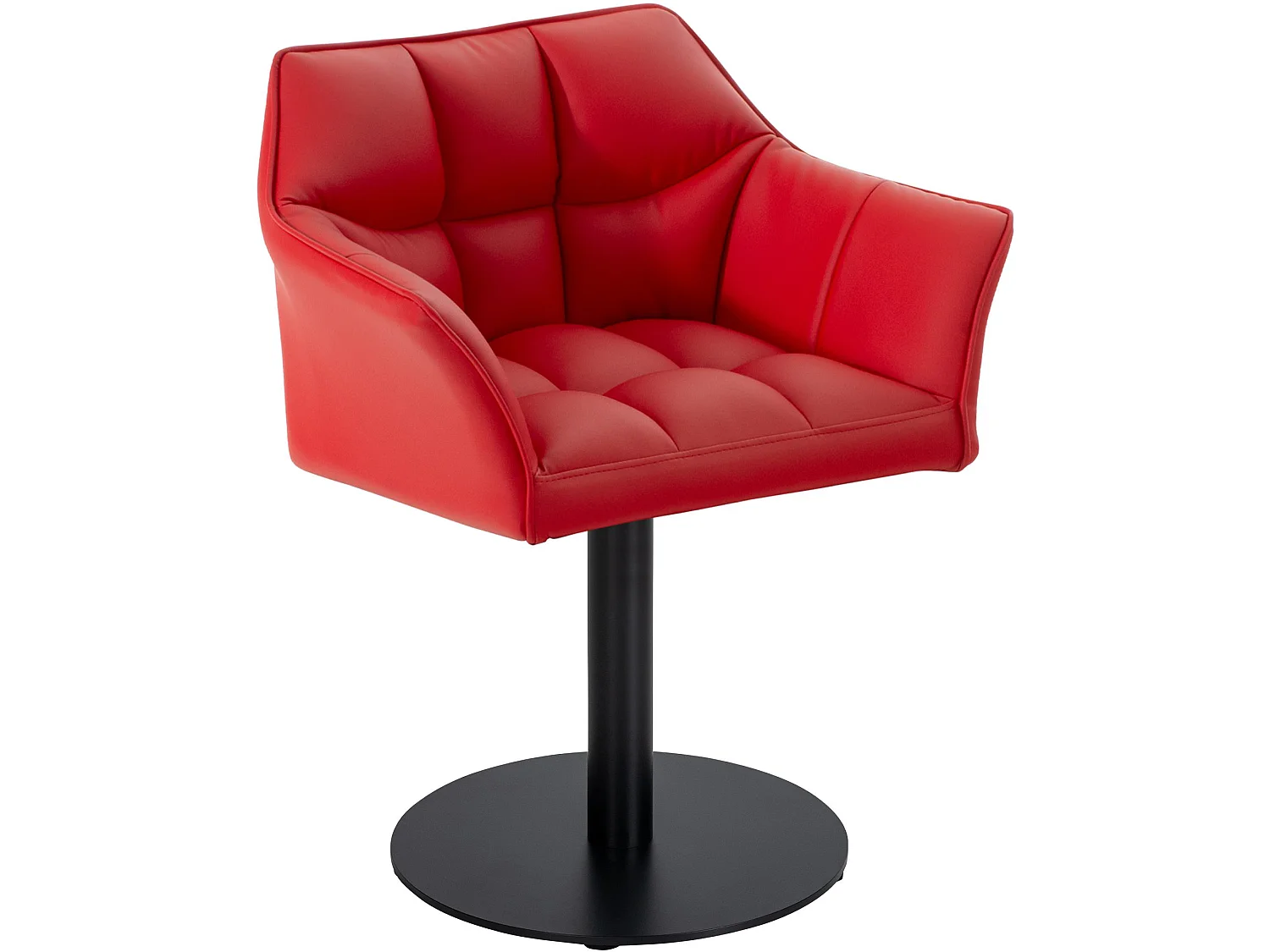 Chaise longue - Similicuir - Rouge - Damaso