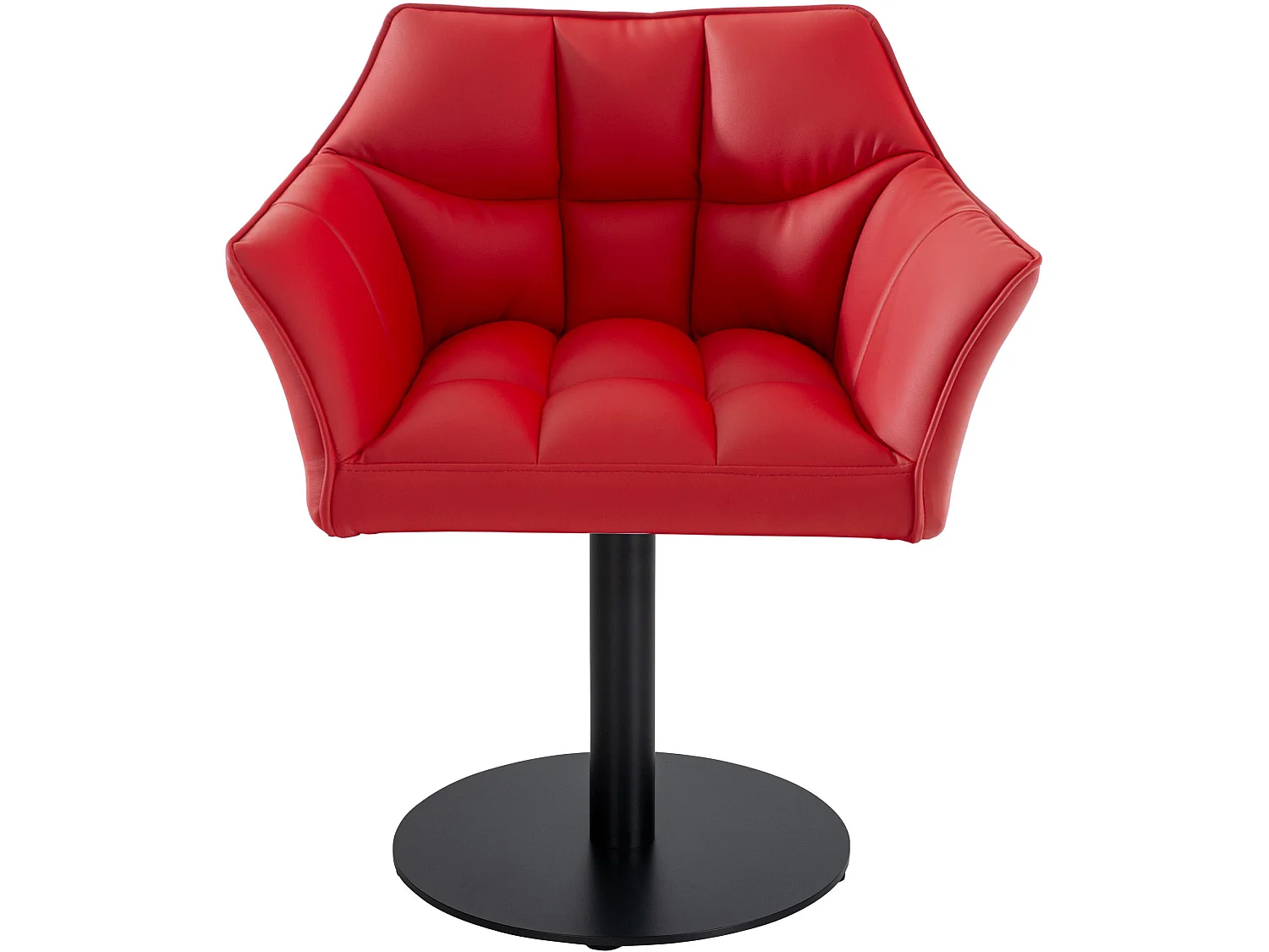 Chaise longue - Similicuir - Rouge - Damaso