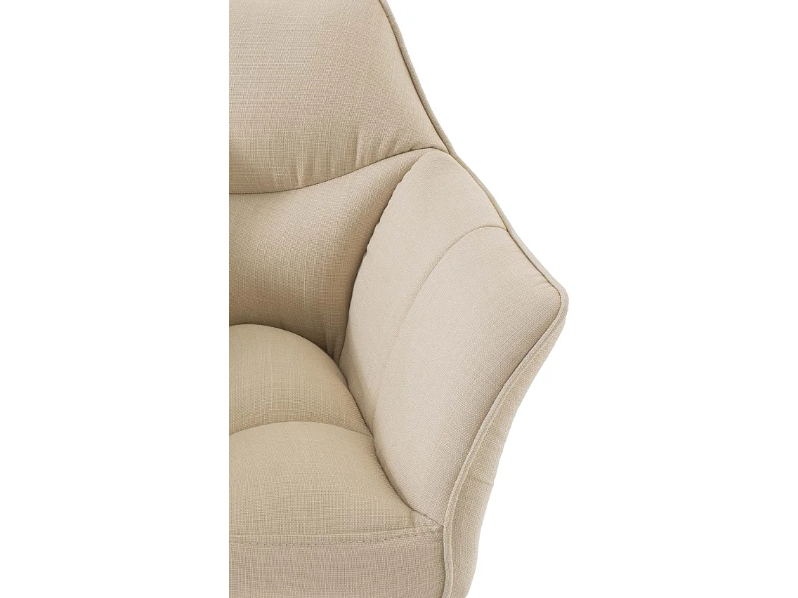 Chaise longue - Tissu - Crème - Damaso