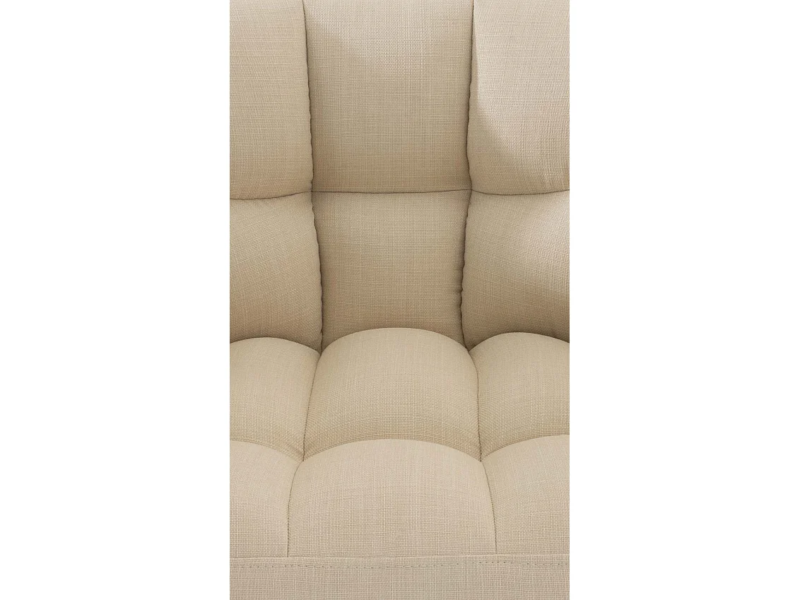 Chaise longue - Tissu - Crème - Damaso