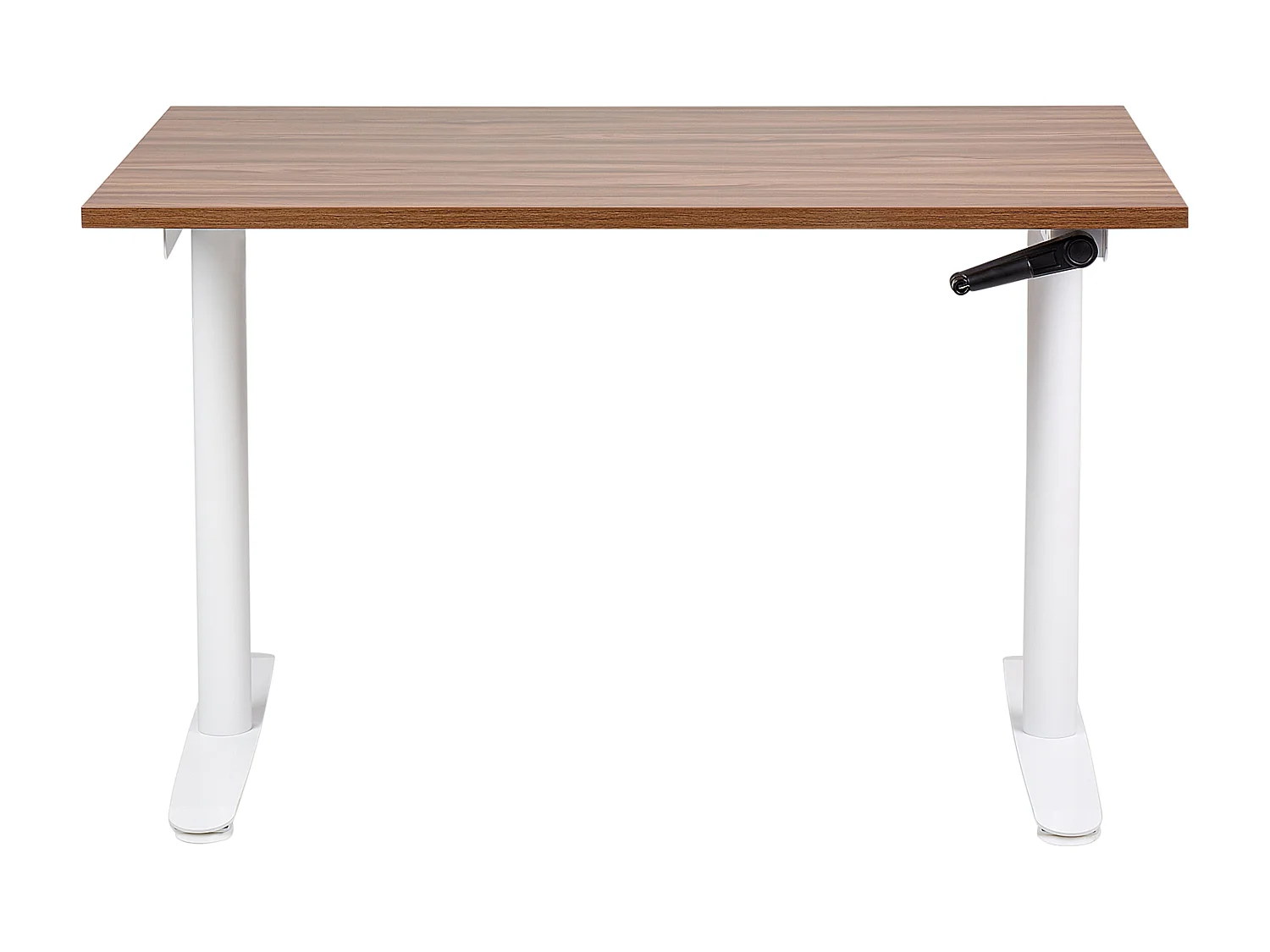 Bureau réglable en hauteur manuellement DESTINAS Marron/blanc 120 cm 72 cm