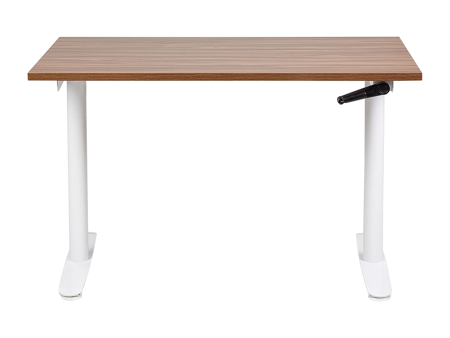 Bureau réglable en hauteur manuellement DESTINAS Marron/blanc 120 cm 72 cm