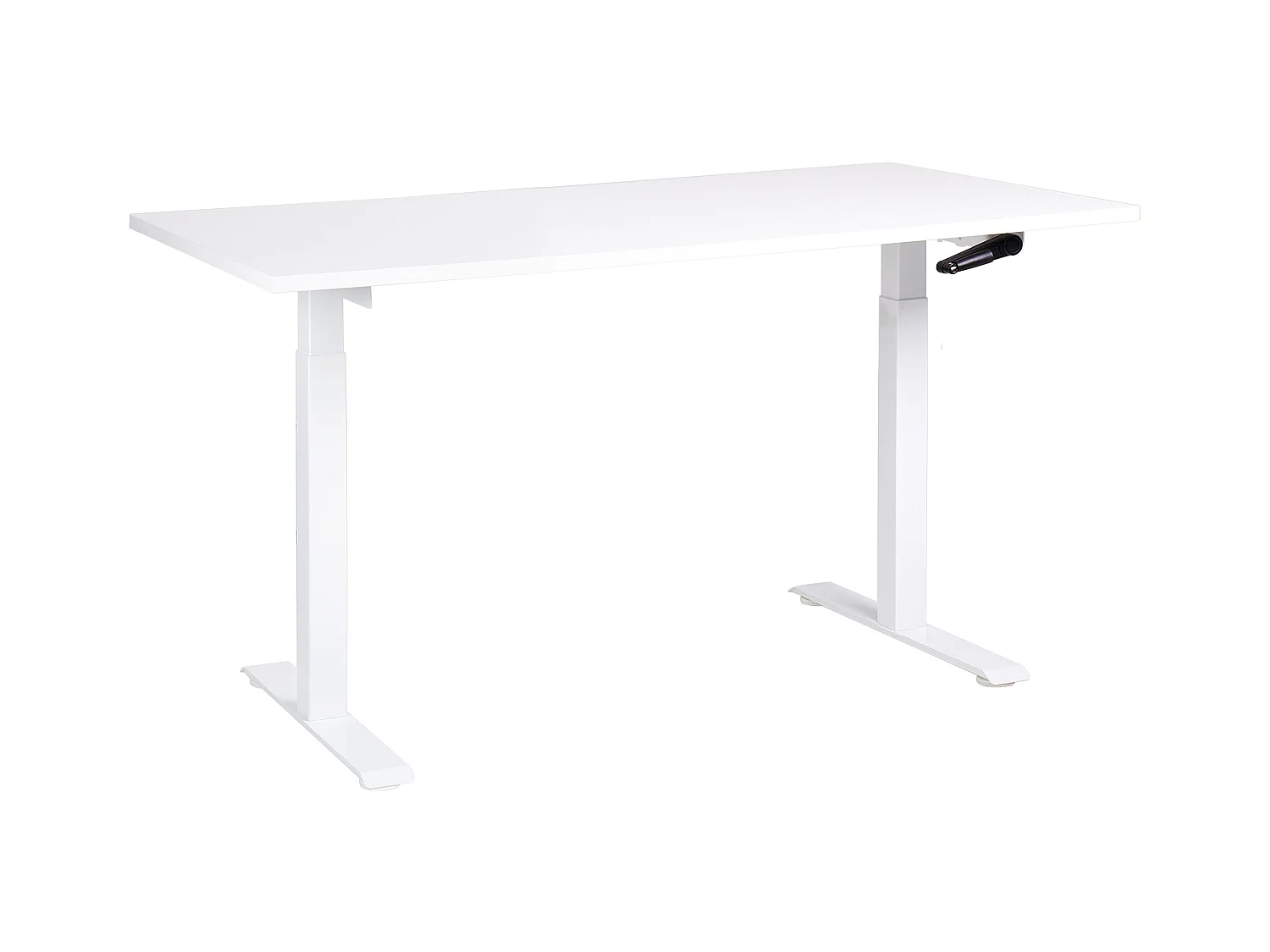 Bureau réglable en hauteur manuellement DESTINES Blanc 160 cm 72 cm