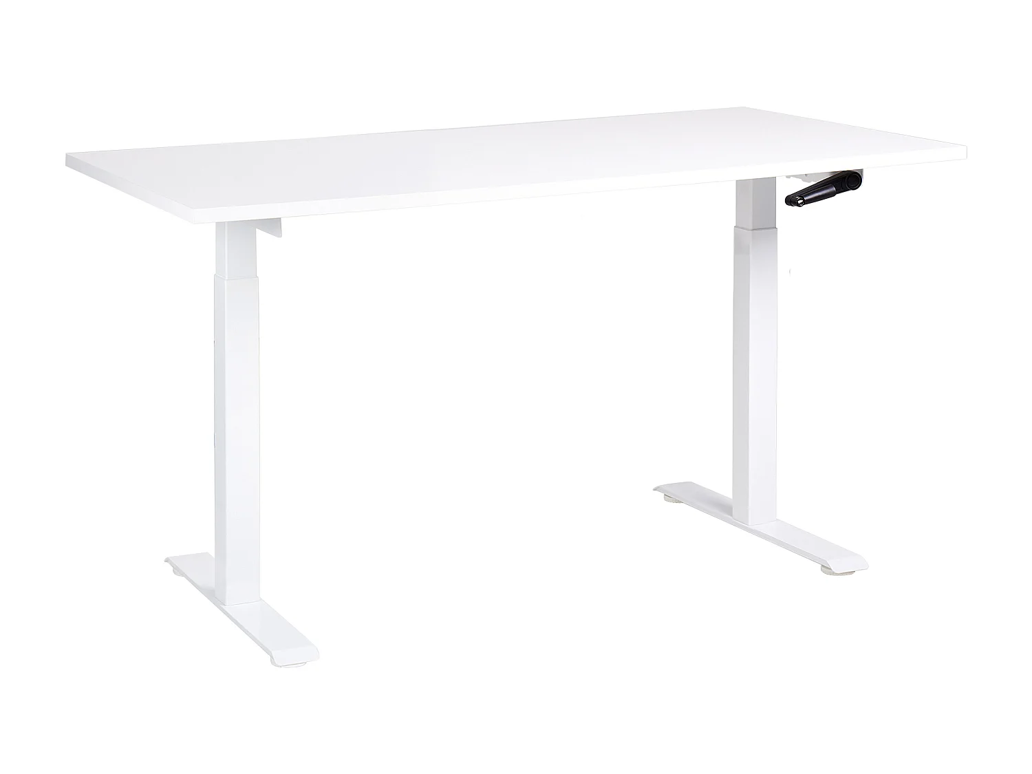 Bureau réglable en hauteur manuellement DESTINES Blanc 160 cm 72 cm