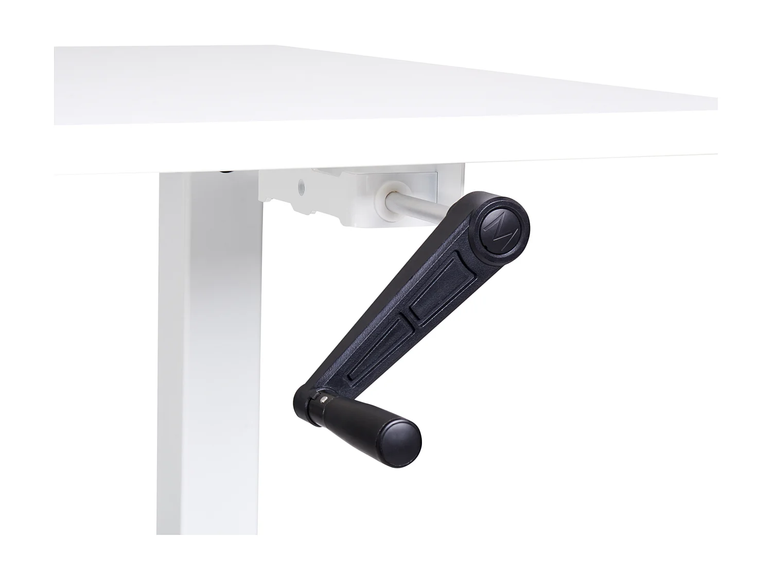 Bureau réglable en hauteur manuellement DESTINES Blanc 160 cm 72 cm