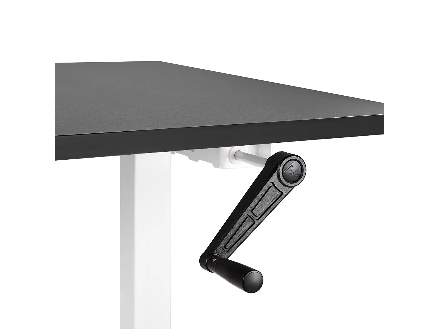 Bureau handmatig verstelbaar zwart/wit 160 x 72 cm DESTINES