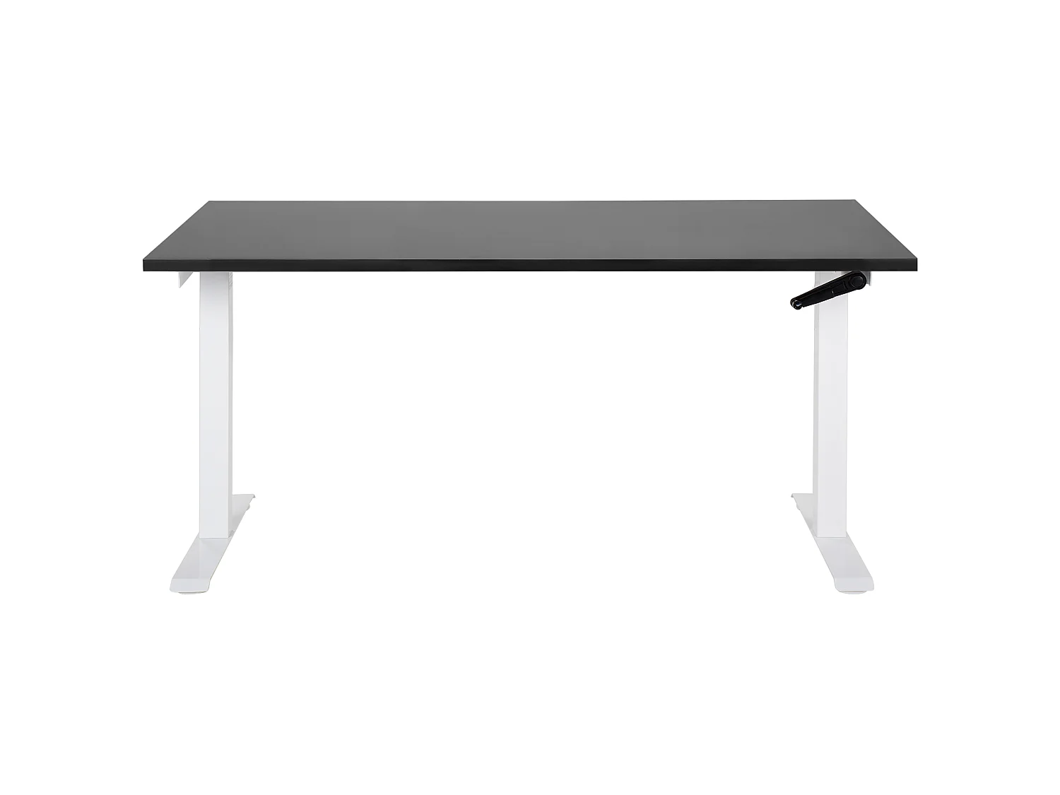 Bureau handmatig verstelbaar zwart/wit 160 x 72 cm DESTINES