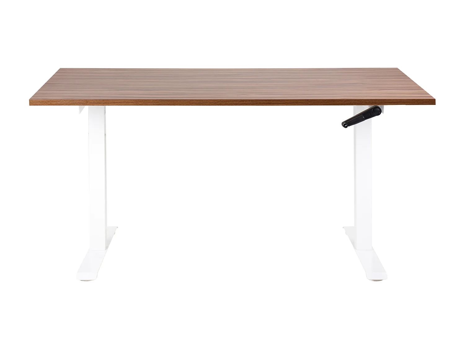 Bureau réglable en hauteur manuellement DESTINES Marron/blanc 160 cm 72 cm