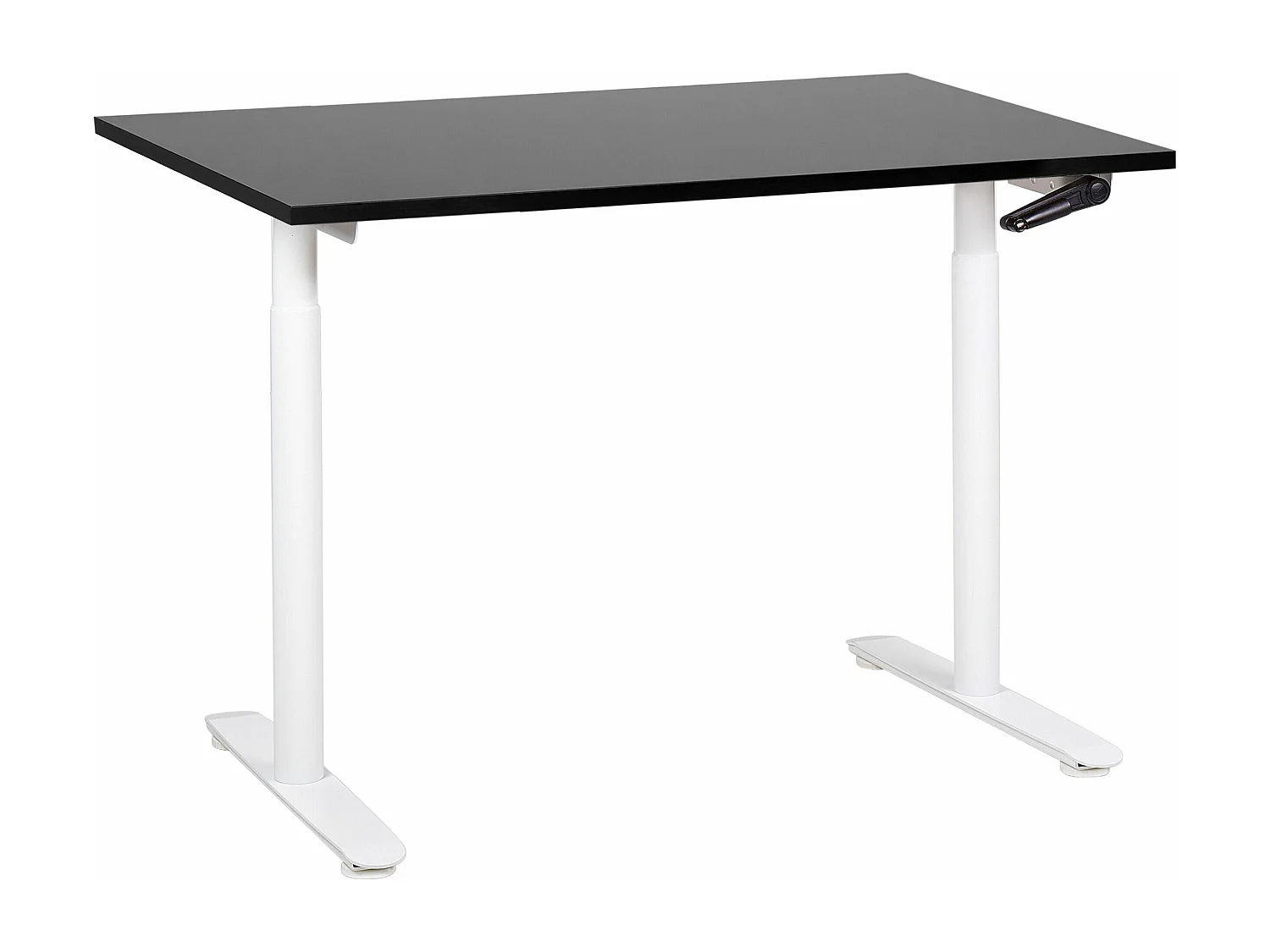 Bureau réglable en hauteur manuellement DESTINAS Noir/blanc 120 cm 72 cm