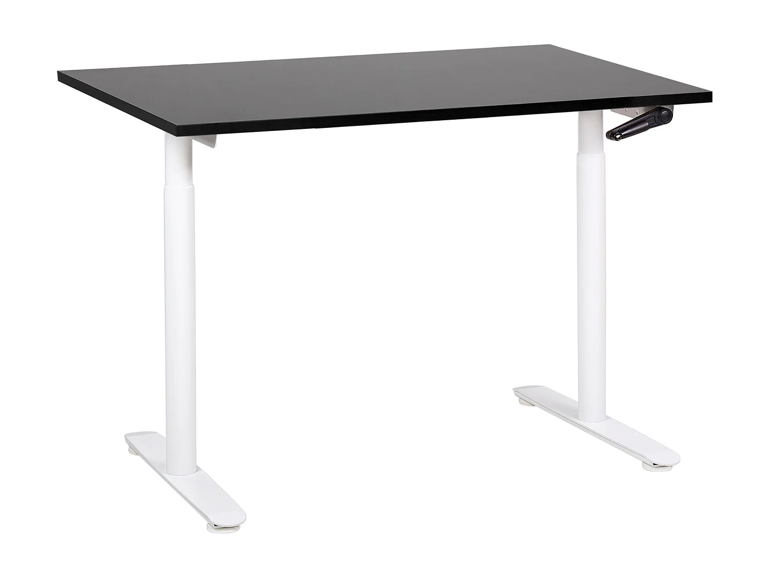 Bureau réglable en hauteur manuellement DESTINAS Noir/blanc 120 cm 72 cm