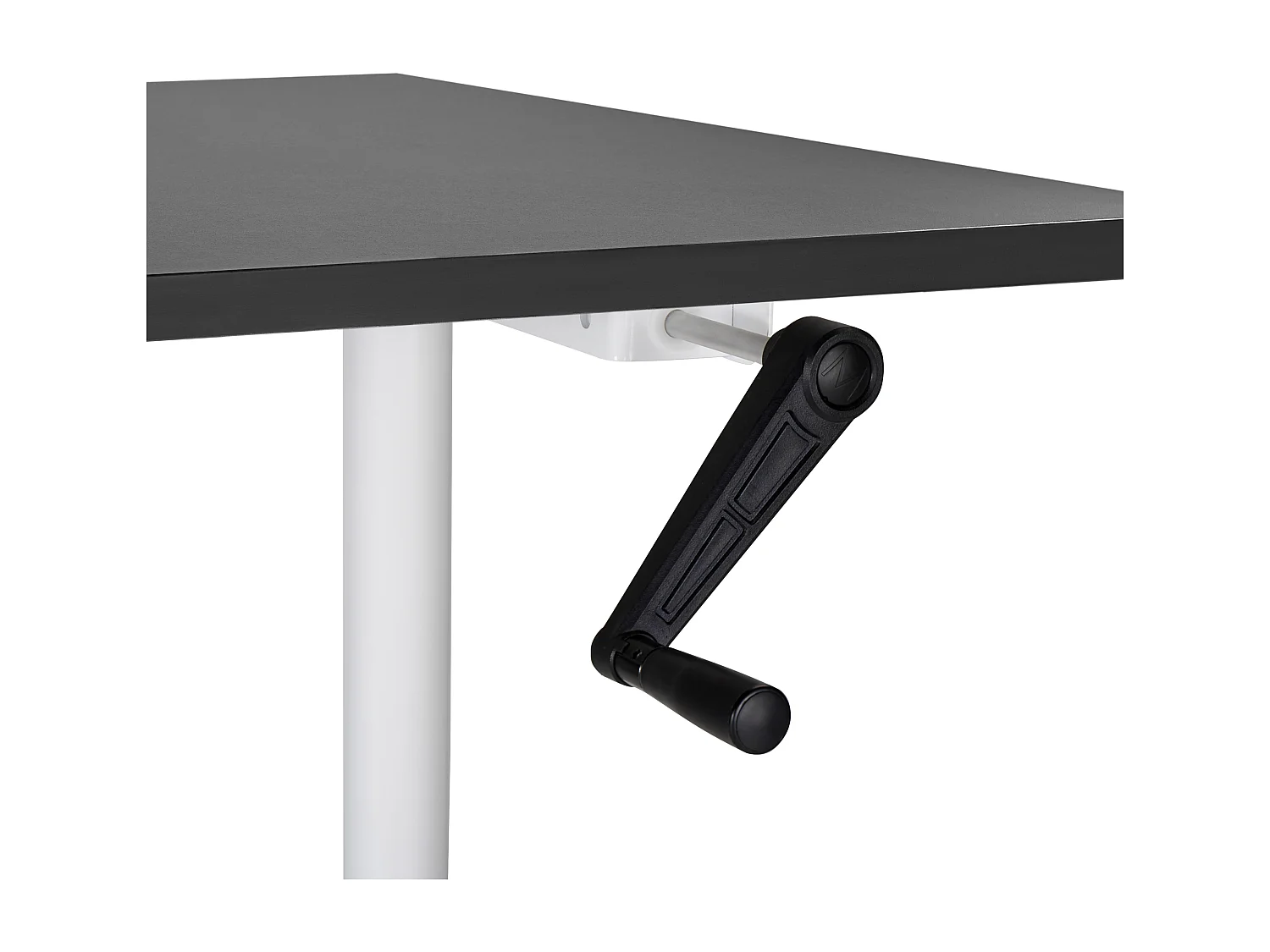 Bureau réglable en hauteur manuellement DESTINAS Noir/blanc 120 cm 72 cm