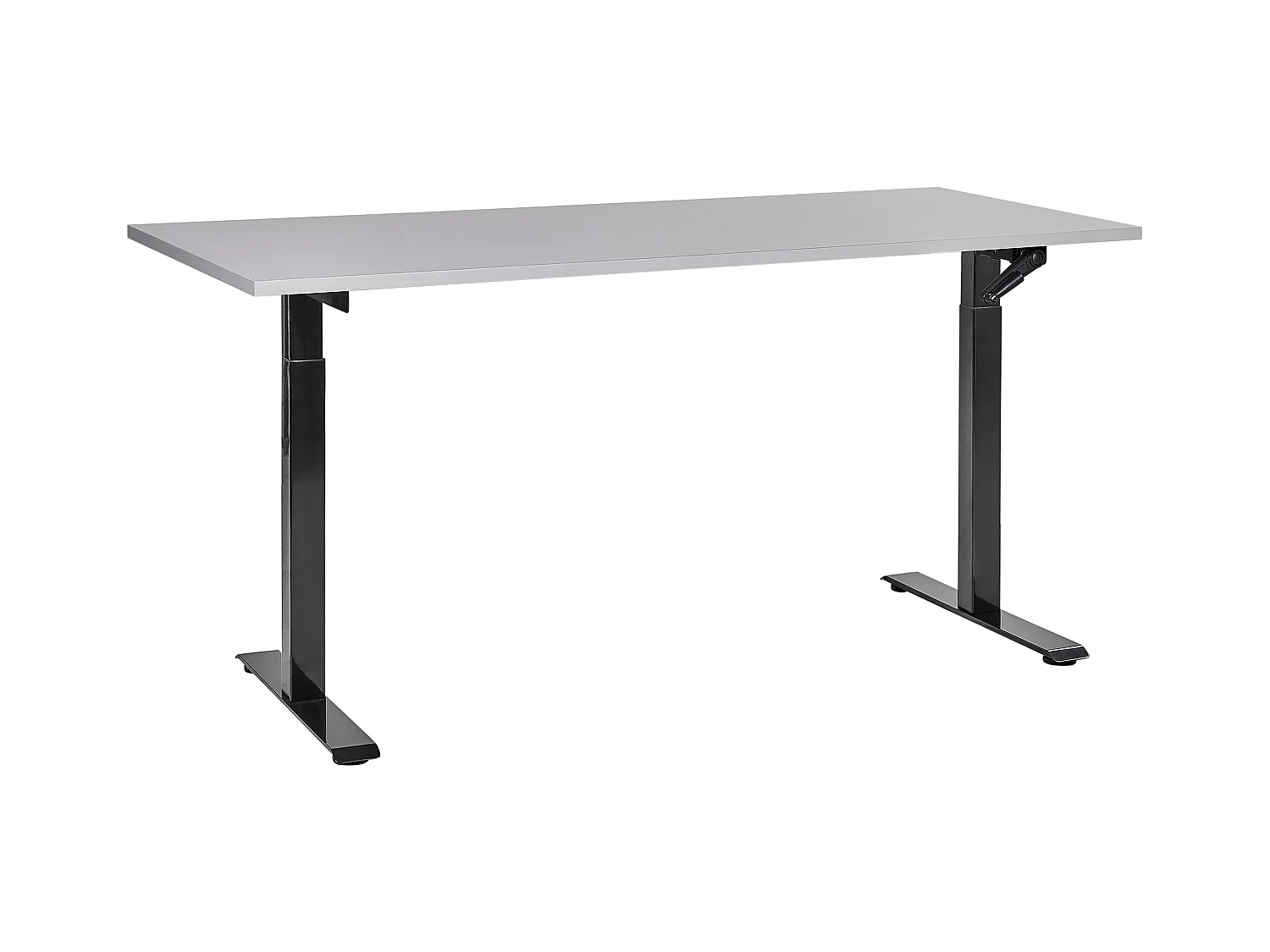 Bureau réglable en hauteur manuellement DESTINES Gris/noir 160 cm 72 cm