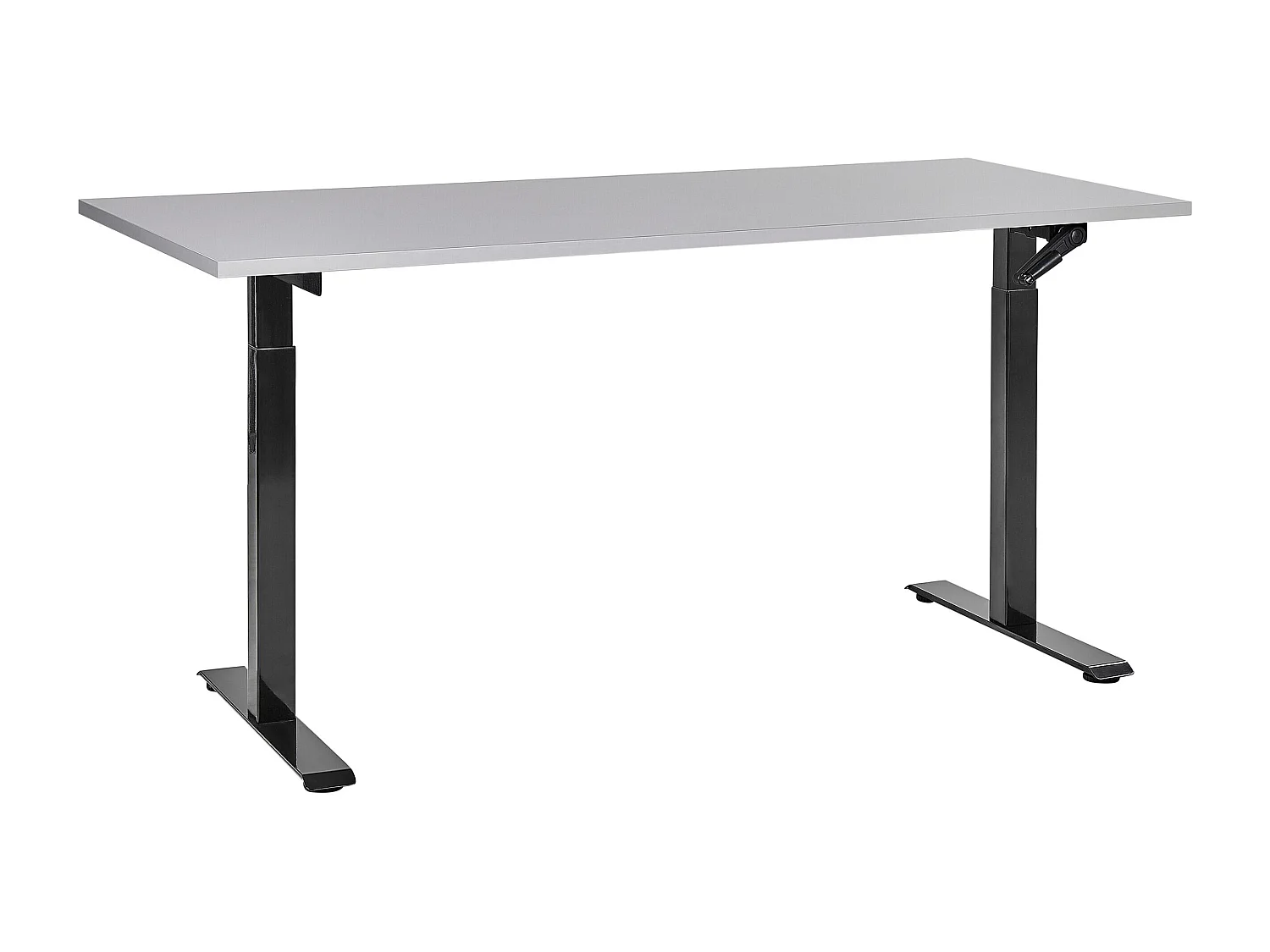 Bureau réglable en hauteur manuellement DESTINES Gris/noir 160 cm 72 cm