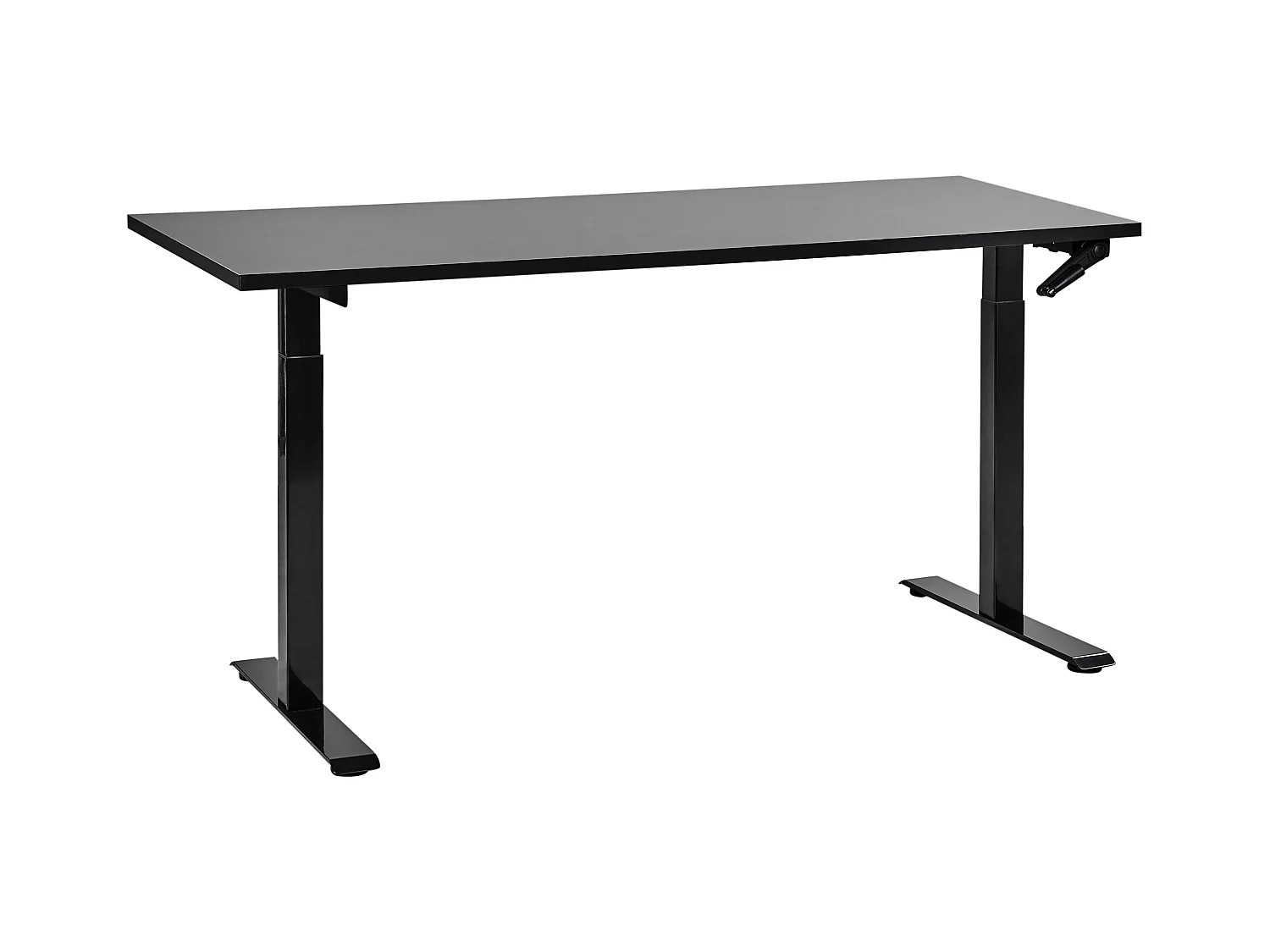 Bureau réglable en hauteur manuellement DESTINES Noir 160 cm 72 cm
