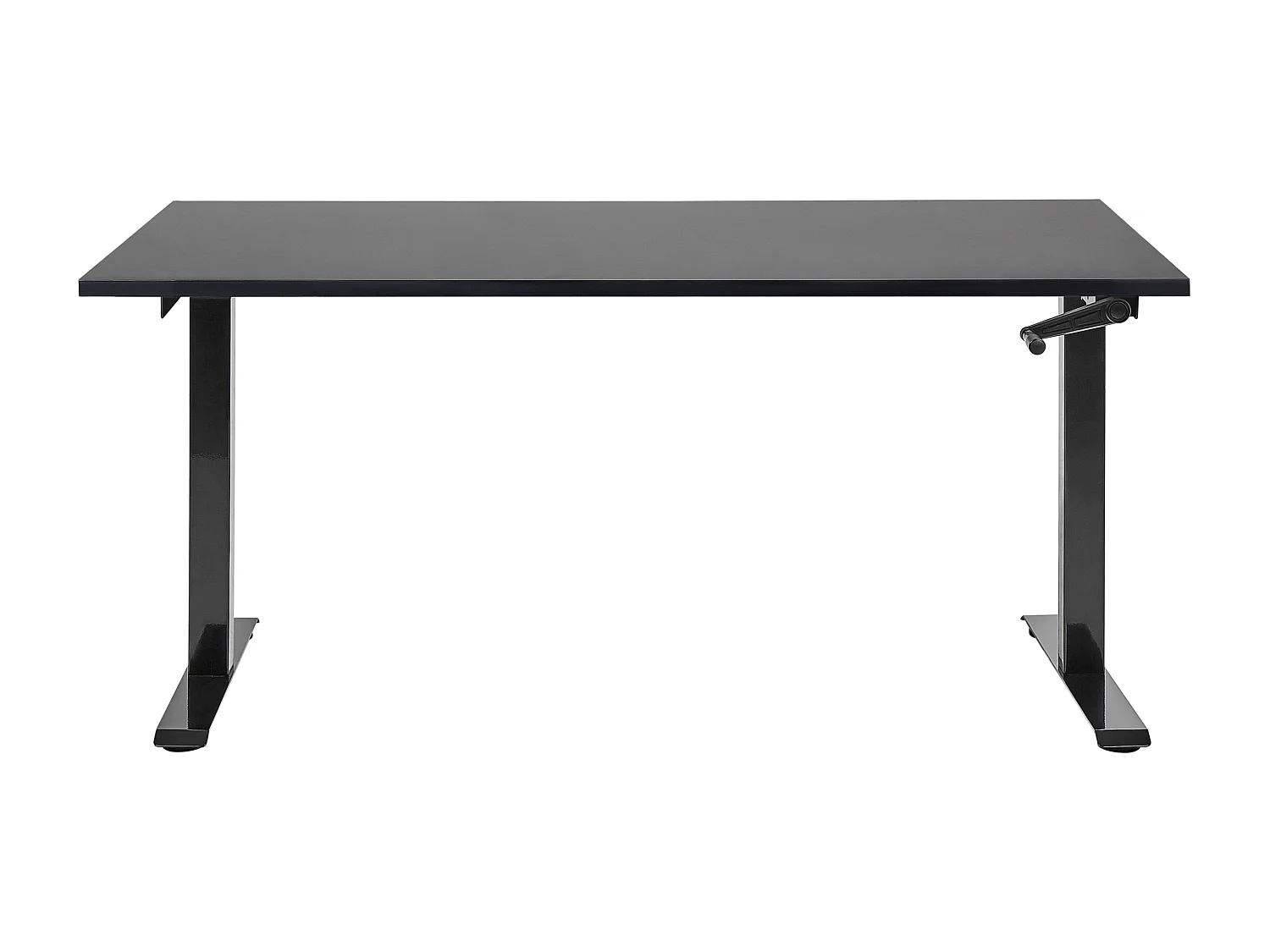Bureau réglable en hauteur manuellement DESTINES Noir 160 cm 72 cm