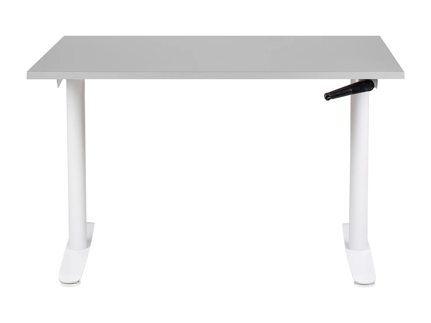 Bureau handmatig verstelbaar grijs/wit 120 x 72 cm DESTINAS