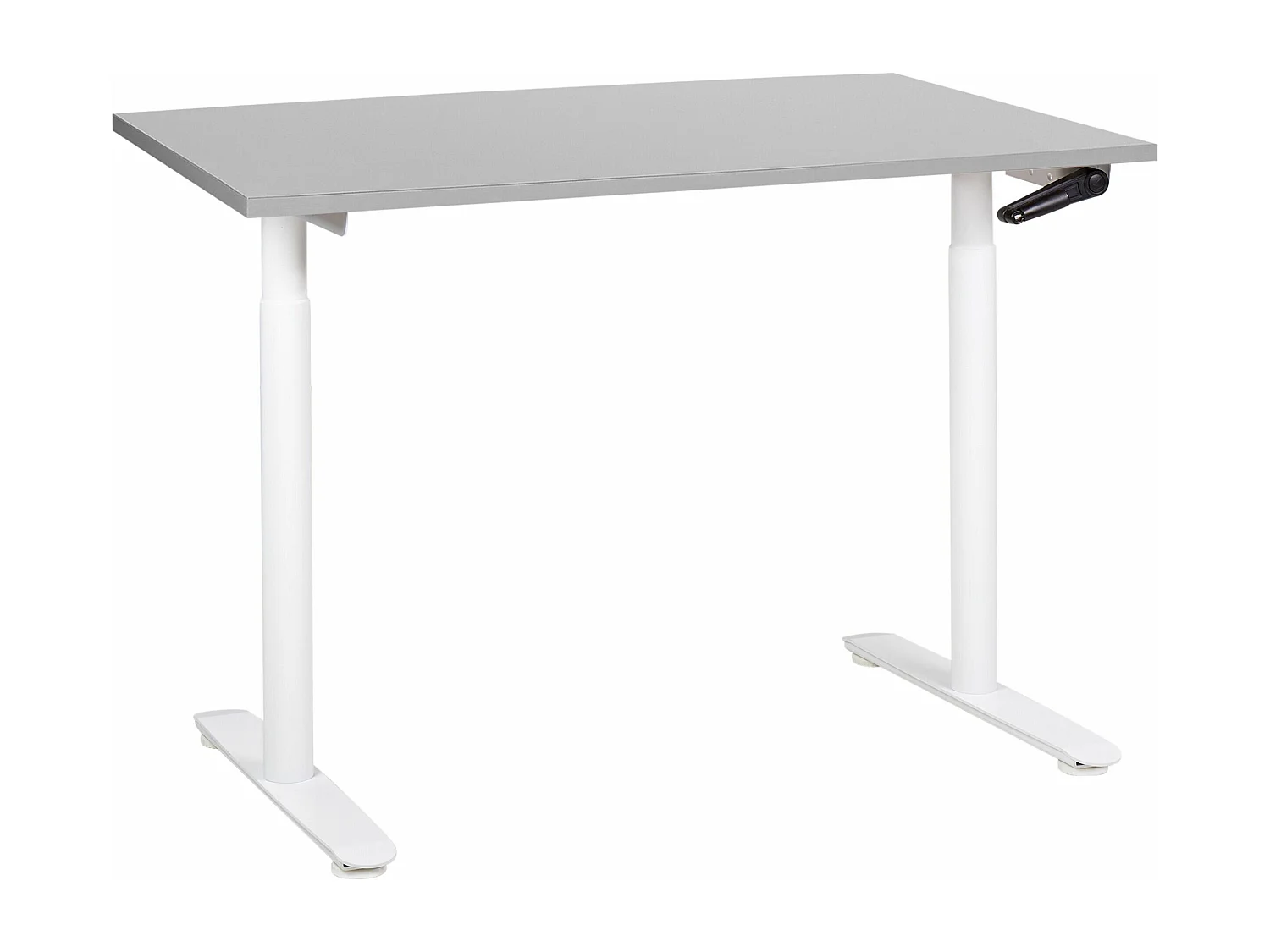 Bureau réglable en hauteur manuellement DESTINAS Gris/blanc 120 cm 72 cm