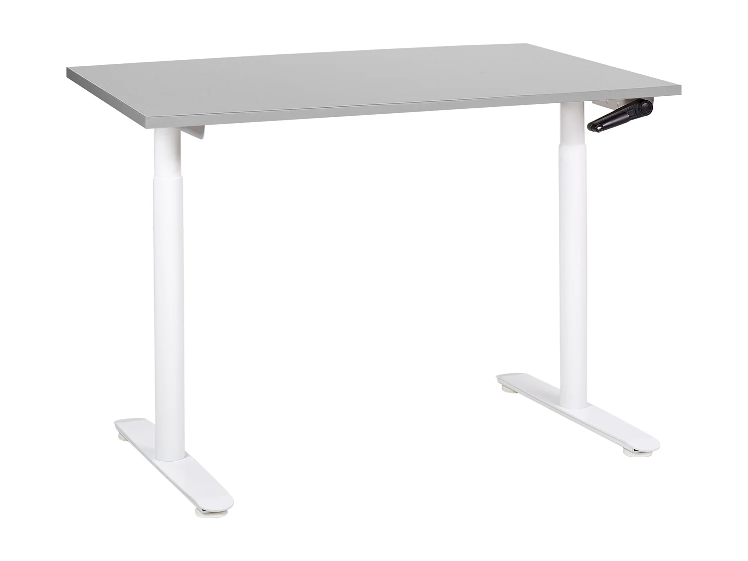 Bureau réglable en hauteur manuellement DESTINAS Gris/blanc 120 cm 72 cm
