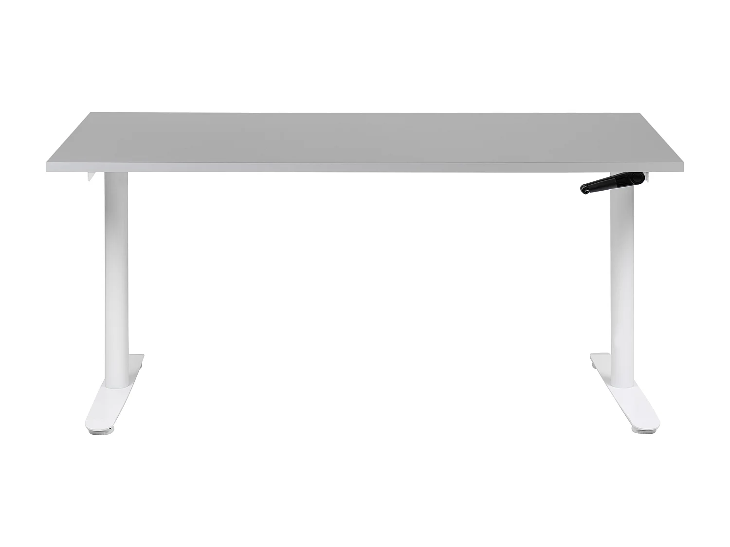 Bureau handmatig verstelbaar grijs/wit 160 x 72 cm DESTINAS