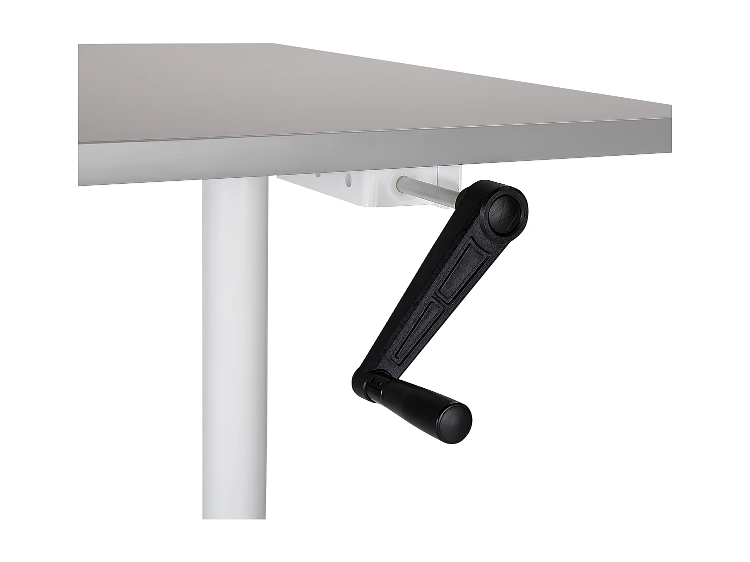 Bureau réglable en hauteur manuellement DESTINAS Gris/blanc 160 cm 72 cm