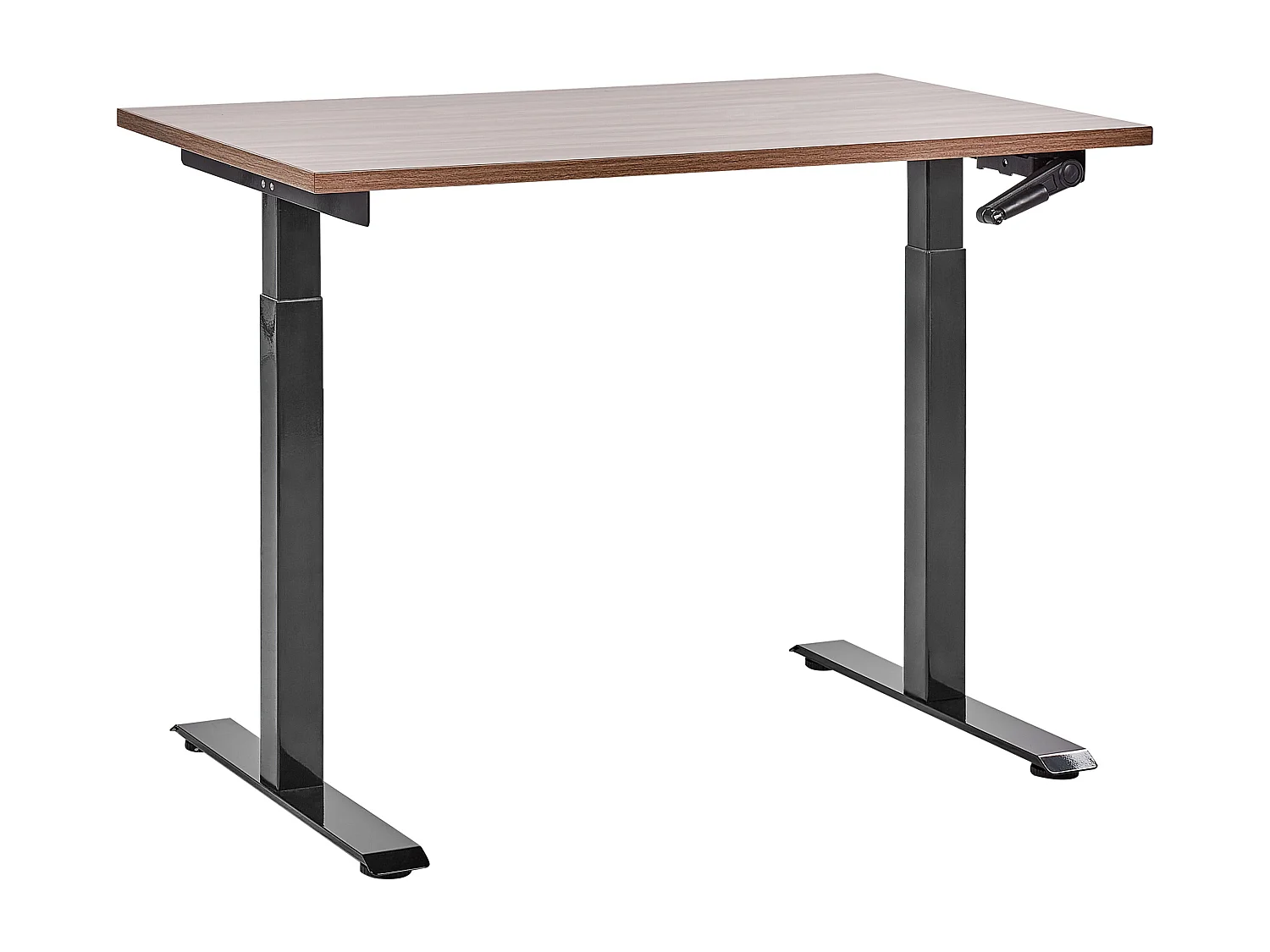 Bureau réglable en hauteur manuellement DESTINES Marron/noir 120 cm 72 cm