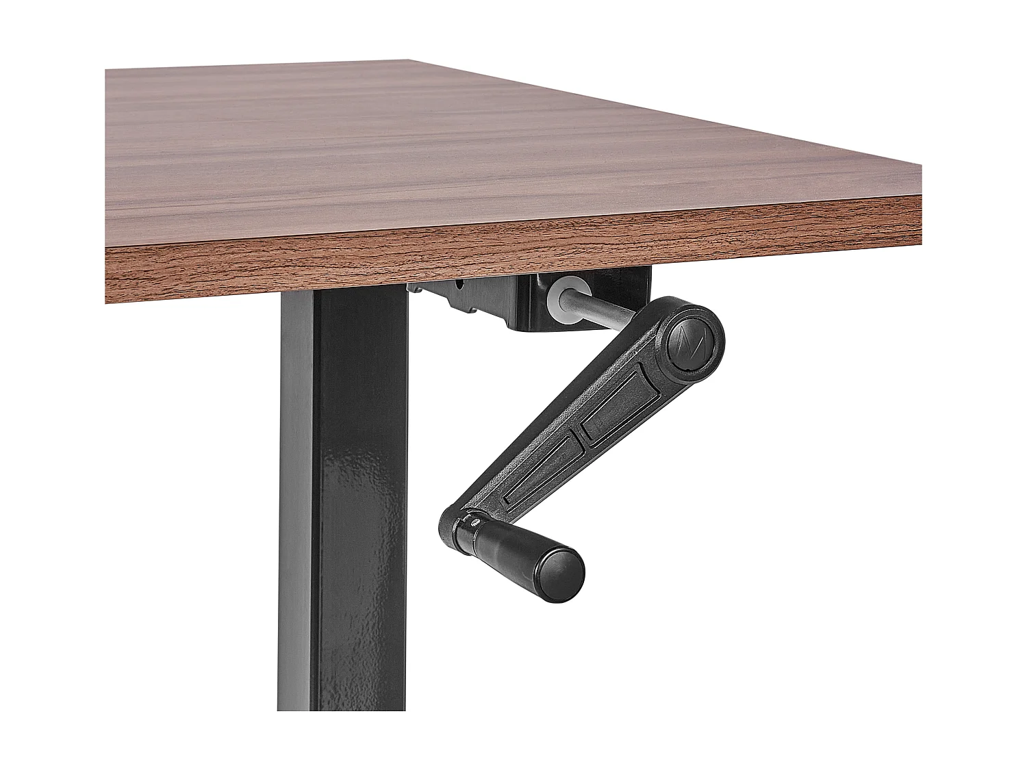 Bureau réglable en hauteur manuellement DESTINES Marron/noir 120 cm 72 cm