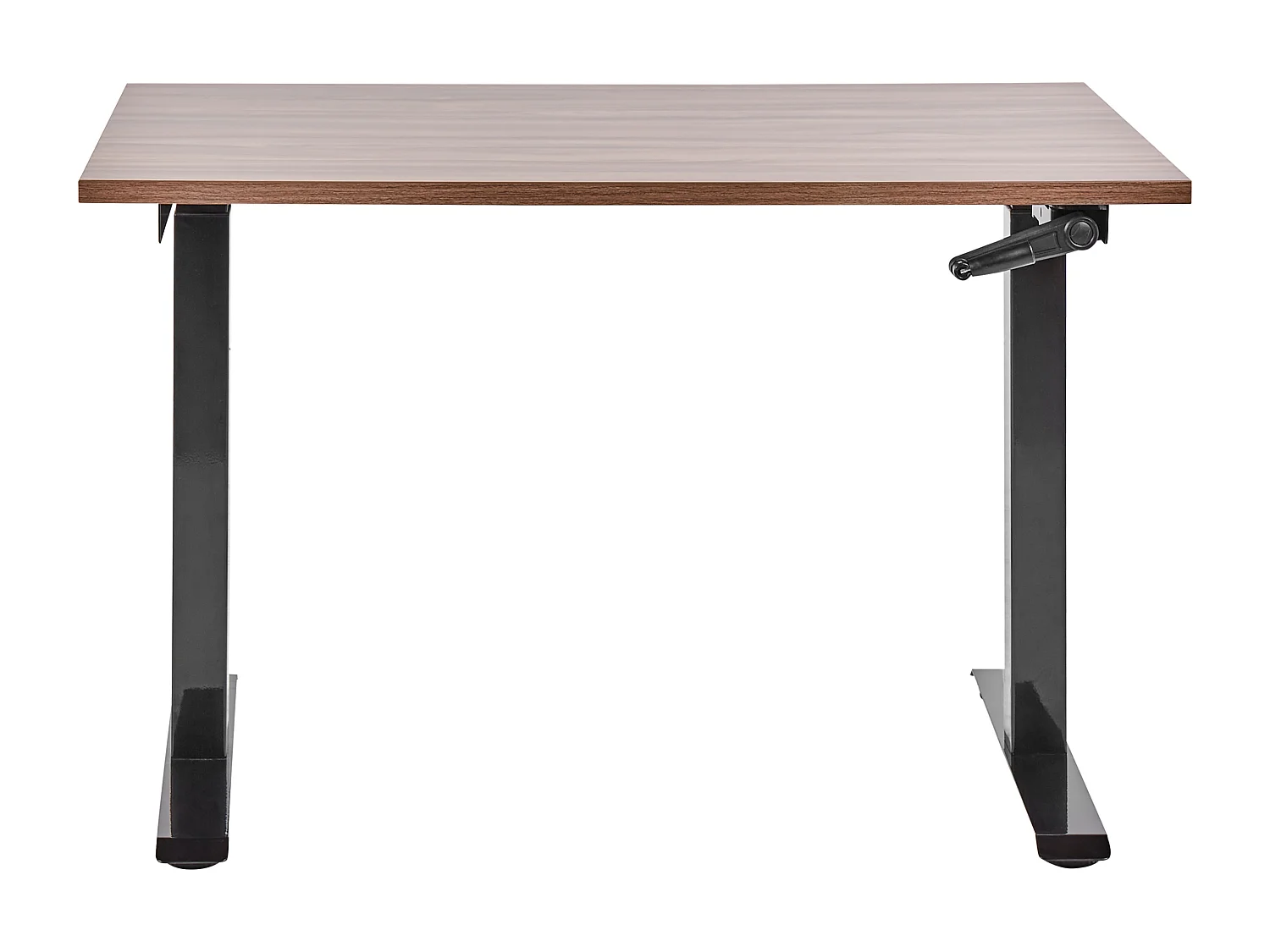 Bureau réglable en hauteur manuellement DESTINES Marron/noir 120 cm 72 cm