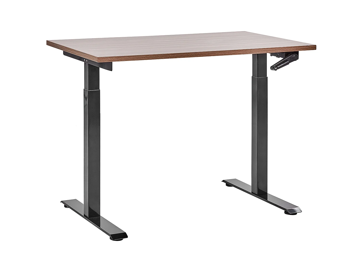 Bureau réglable en hauteur manuellement DESTINES Marron/noir 120 cm 72 cm