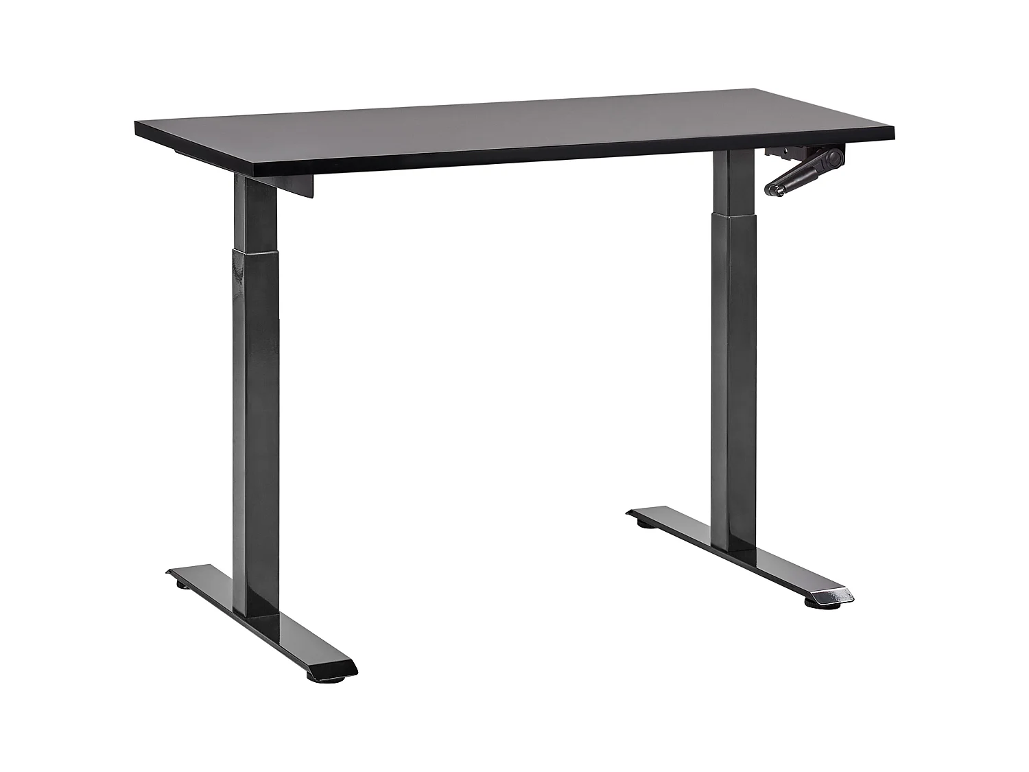 Bureau réglable en hauteur manuellement DESTINES Noir 120 cm 72 cm