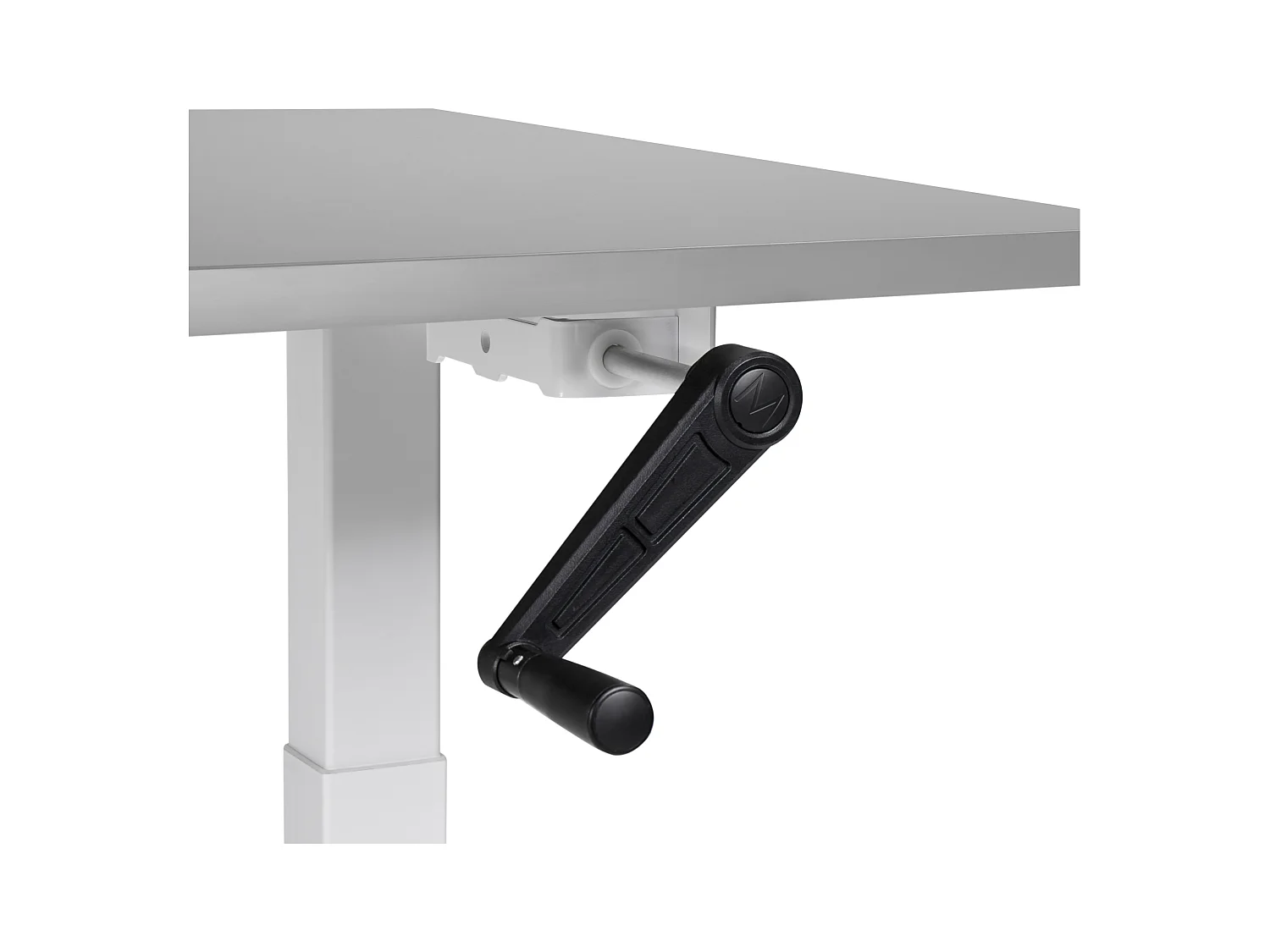 Bureau à hauteur réglable 120 x 72 cm gris et blanc DESTINES