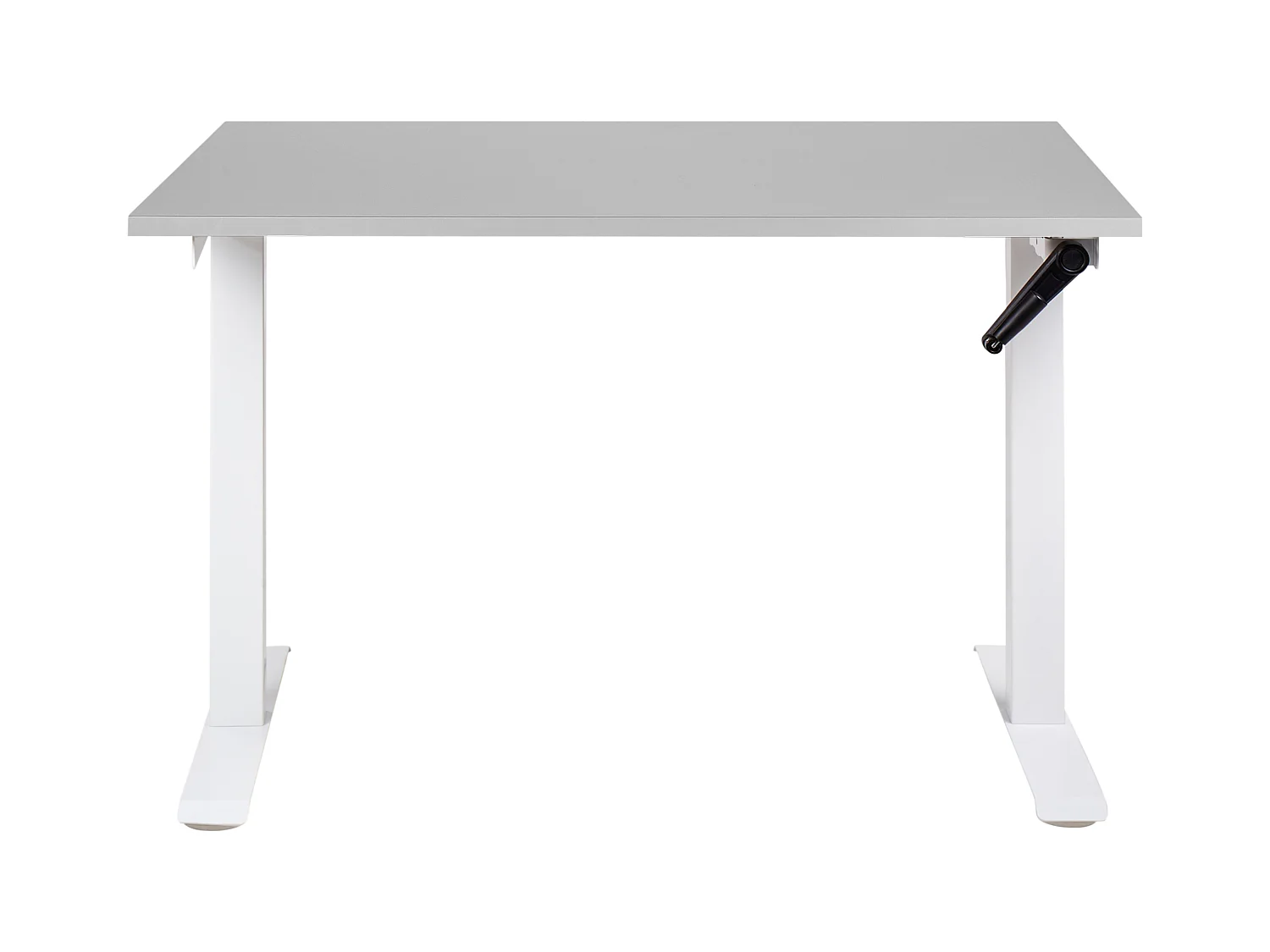 Bureau à hauteur réglable 120 x 72 cm gris et blanc DESTINES