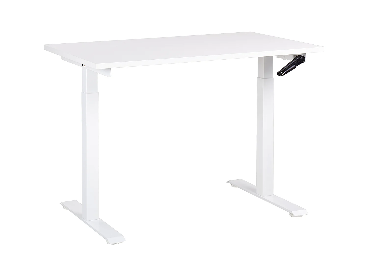 Bureau réglable en hauteur manuellement DESTINES Blanc 120 cm 72 cm