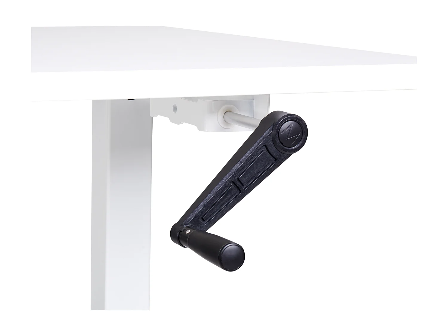 Bureau réglable en hauteur manuellement DESTINES Blanc 120 cm 72 cm