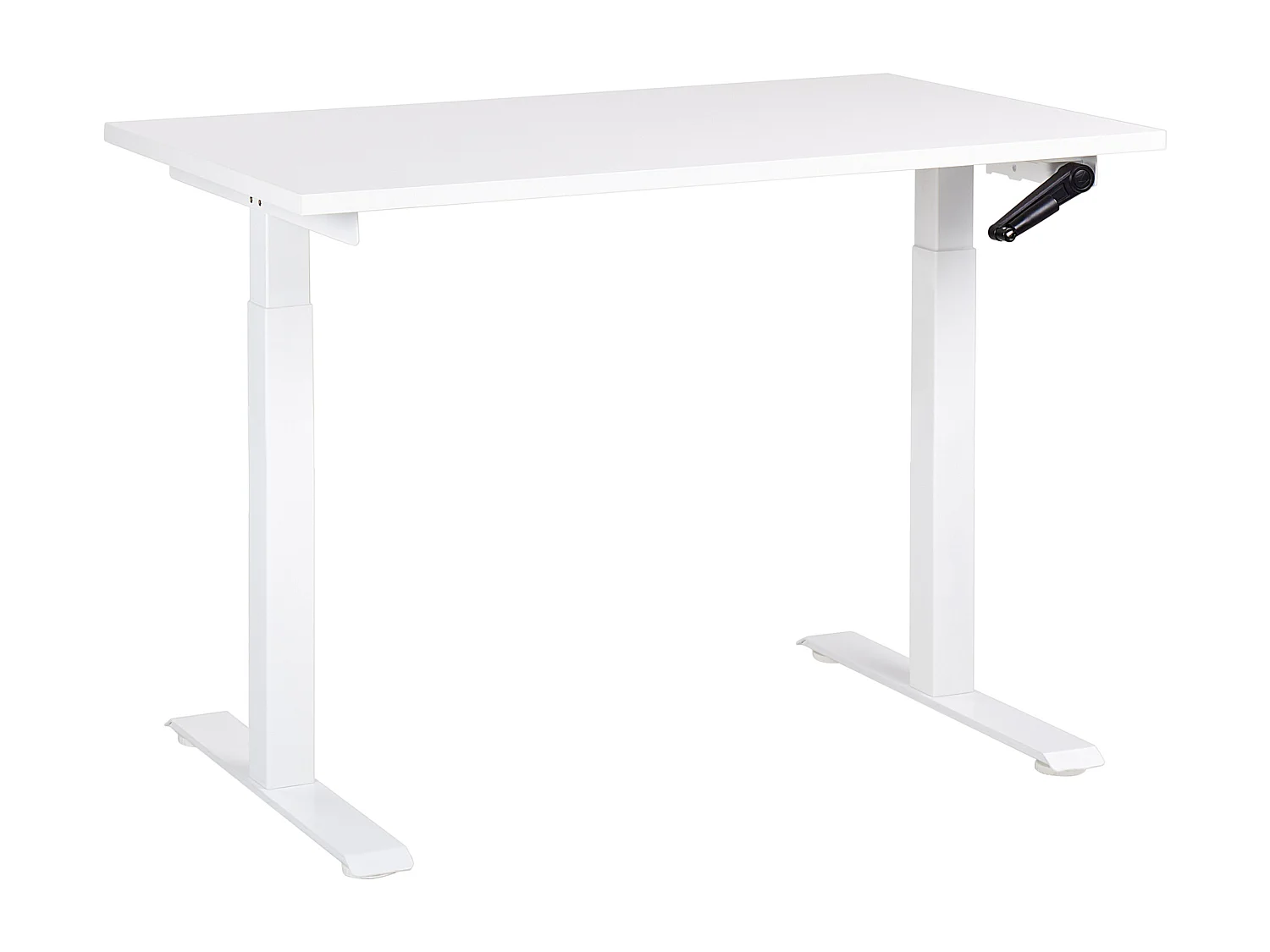 Bureau réglable en hauteur manuellement DESTINES Blanc 120 cm 72 cm