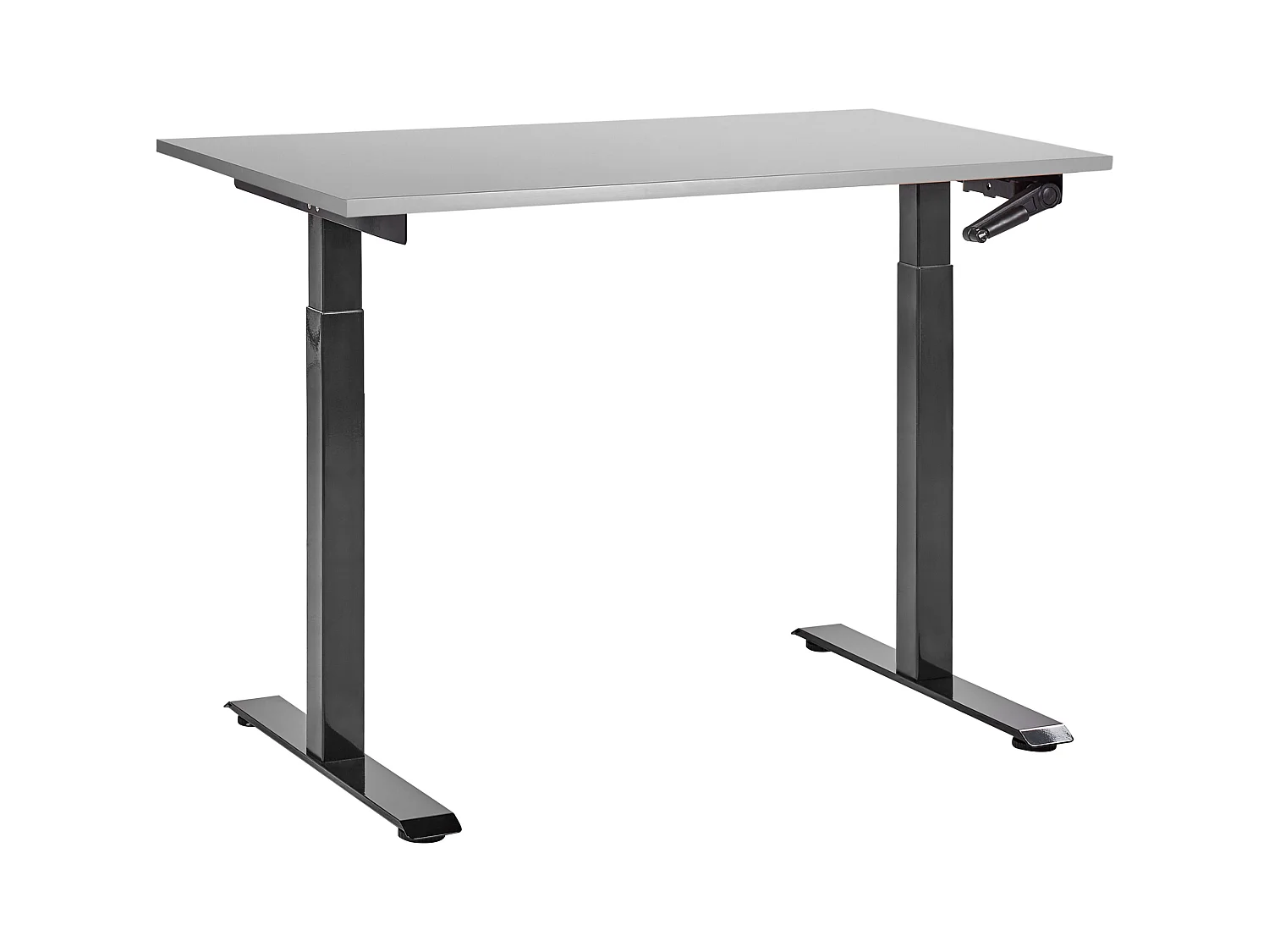 Bureau réglable en hauteur manuellement DESTINES Gris/noir 120 cm 72 cm