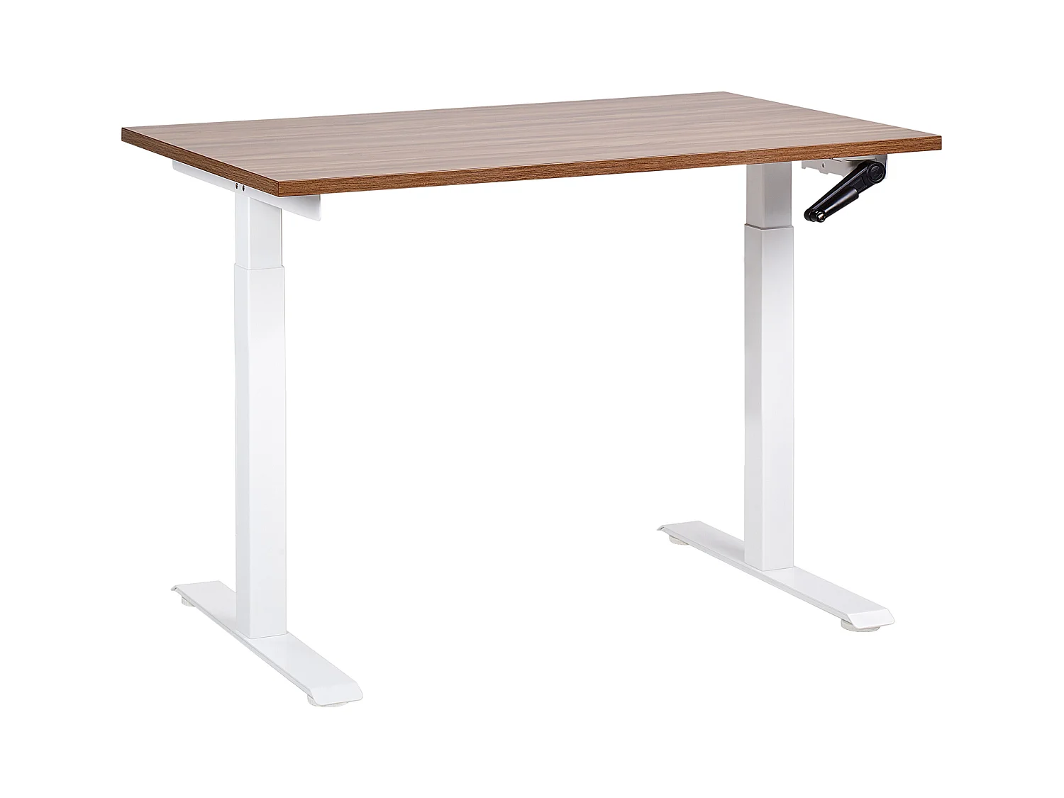 Bureau réglable en hauteur manuellement DESTINES Marron/blanc 120 cm 72 cm