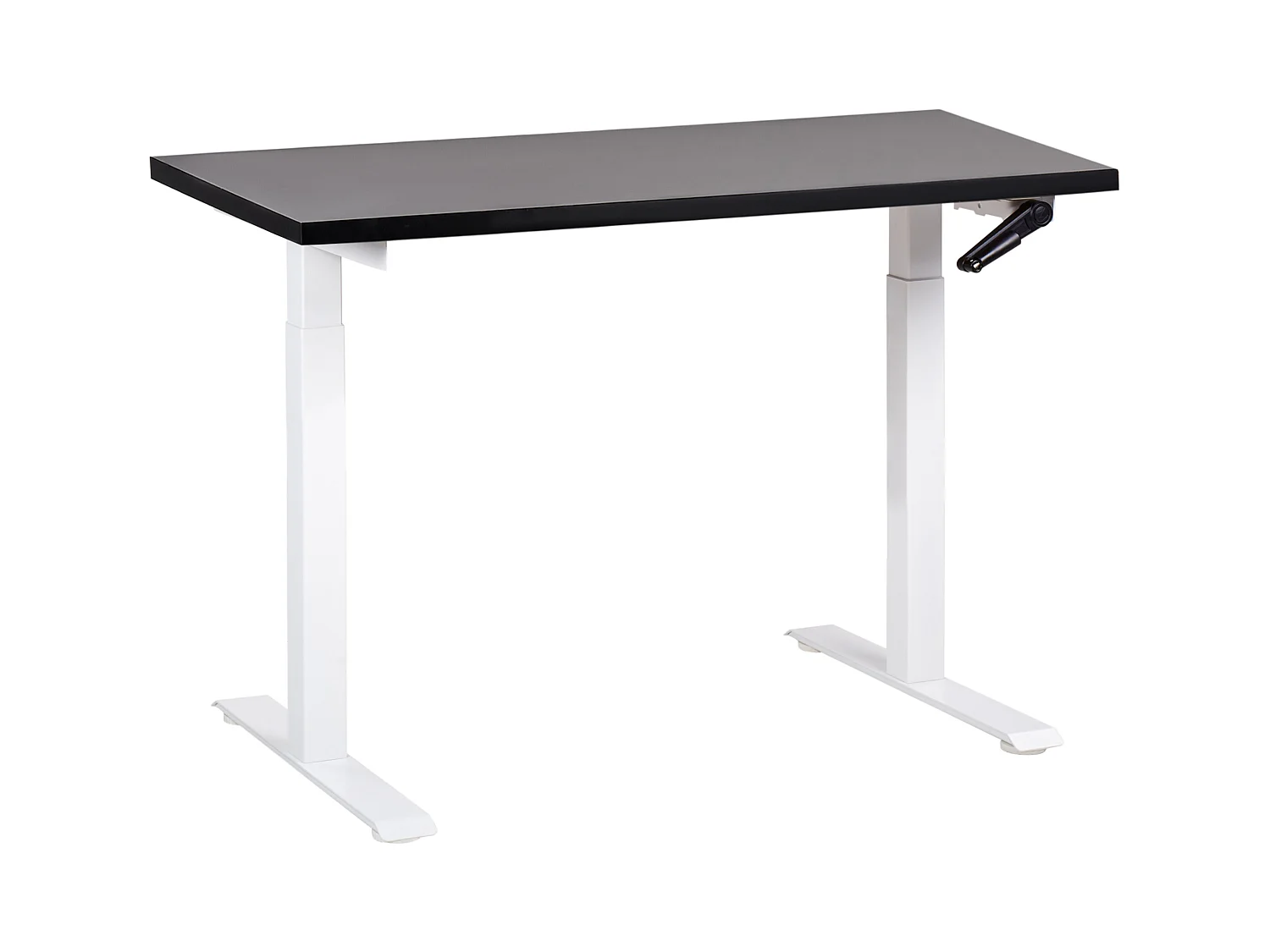 Bureau réglable en hauteur manuellement DESTINES Noir/blanc 120 cm 72 cm