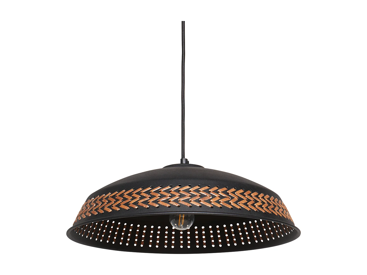 Lampe suspension MINILLAS Métal Noir