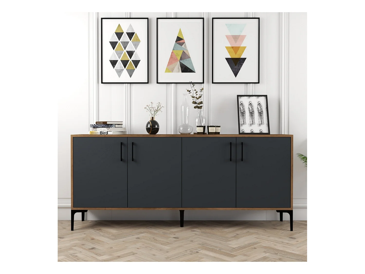 Buffet 160 cm style industriel ARKEL