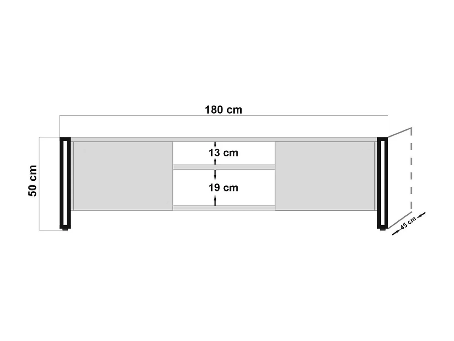 TV-Möbel 180 cm Industrieller  SYN