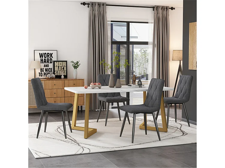 Ensemble table et chaises à manger : élégant avec notre ensemble table et chaises à manger