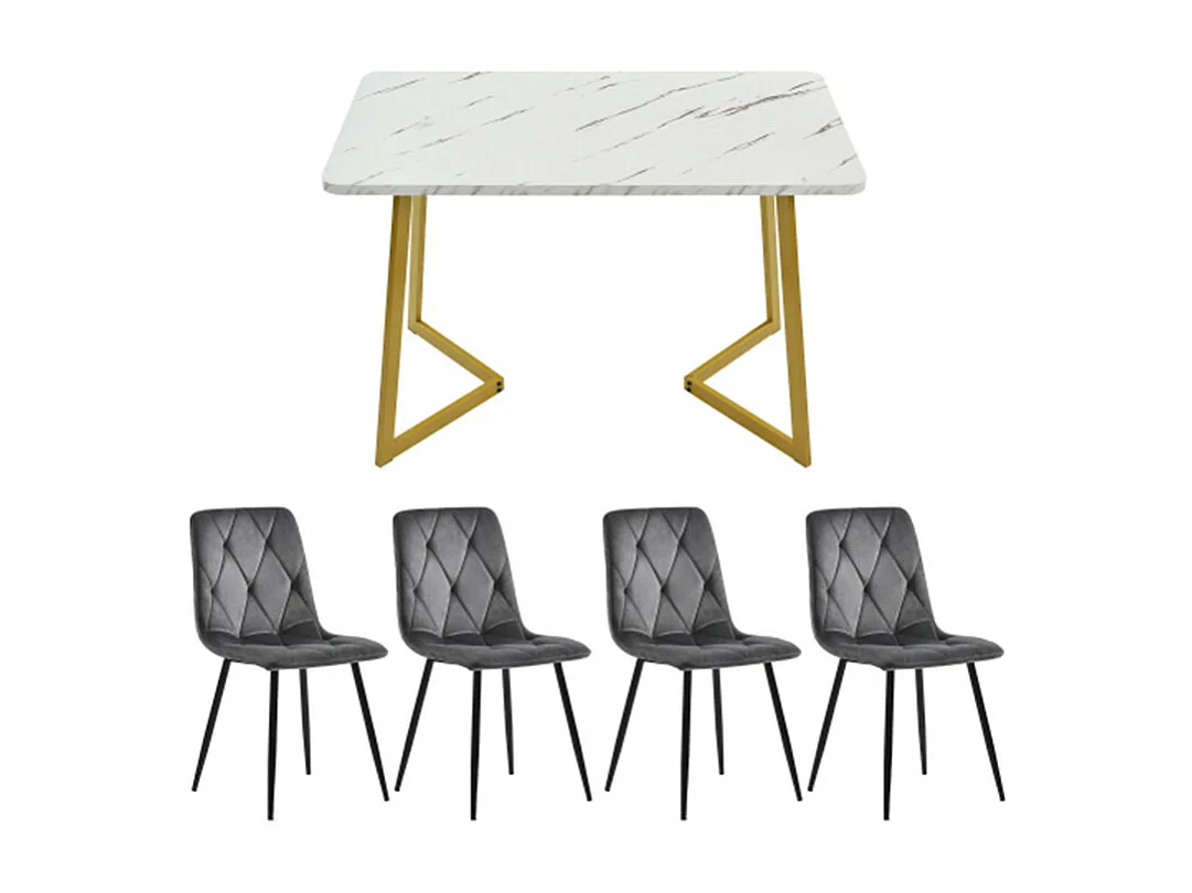 Ensemble table et chaises à manger - moderne et élégant