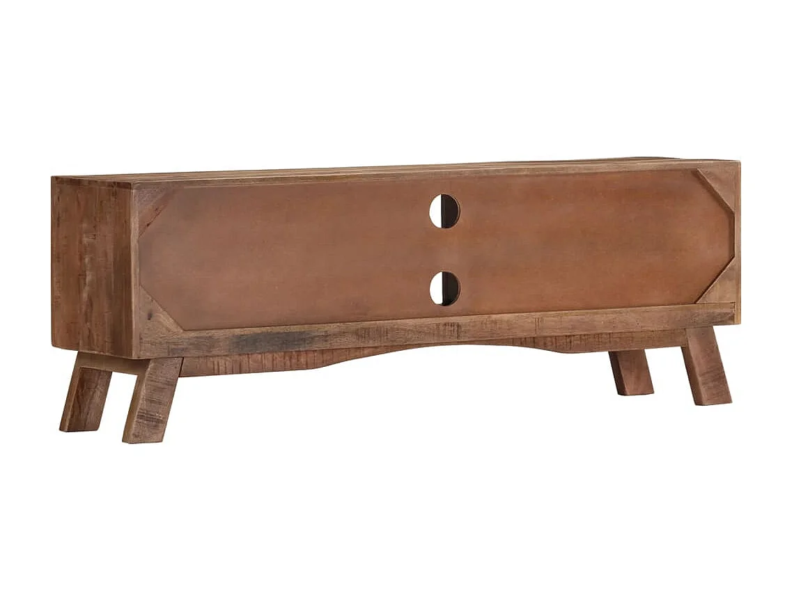 Móvel de TV 110x30x40 cm Madeira de mangueira crua