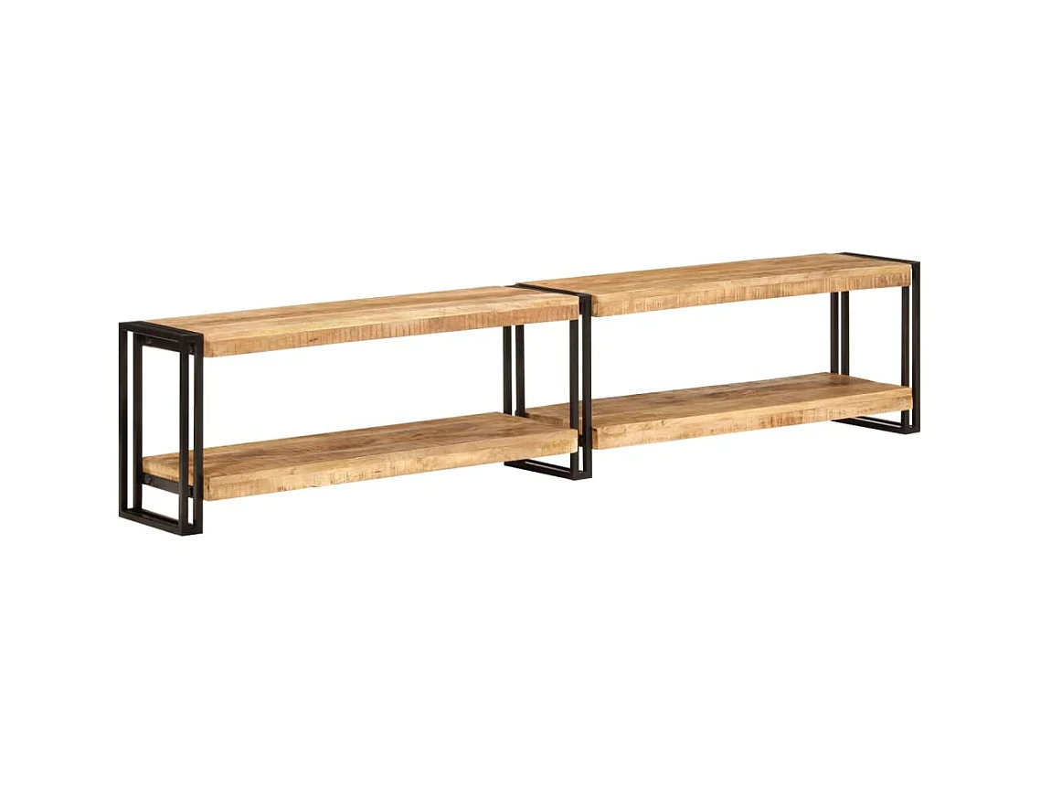 Mueble TV 200x30x40 cm madera maciza de mango