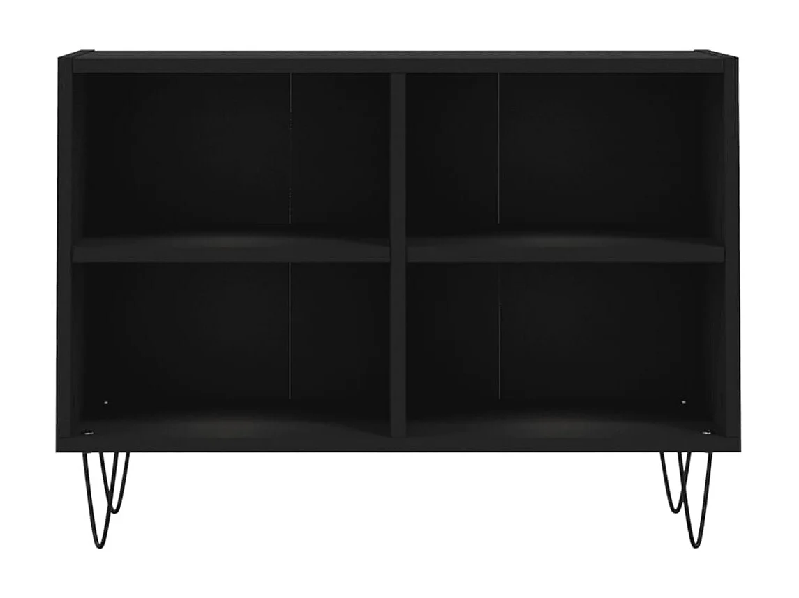 Mueble TV negro 69,5 x 30 x 50 cm de madera contrachapada