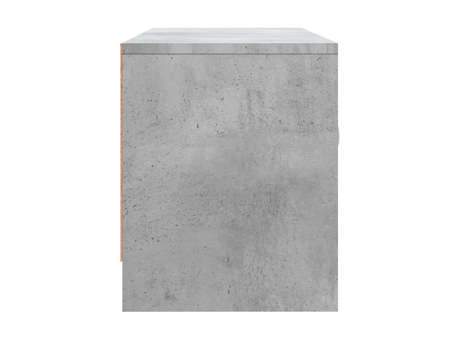 Meuble TV gris béton 102x30x37,5 cm bois d'ingénierie