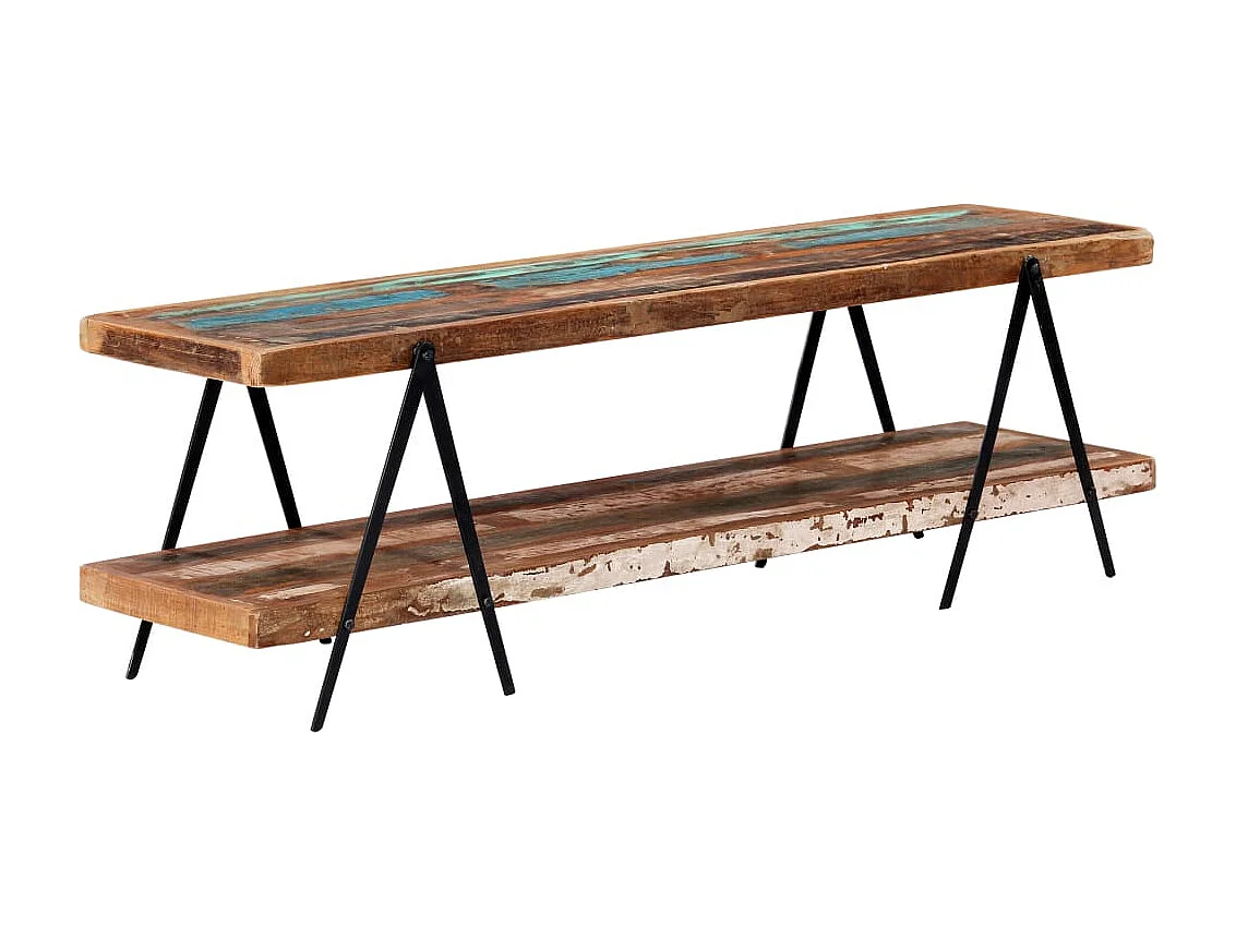 TV-Schrank 160x40x50 cm Massives Altholz