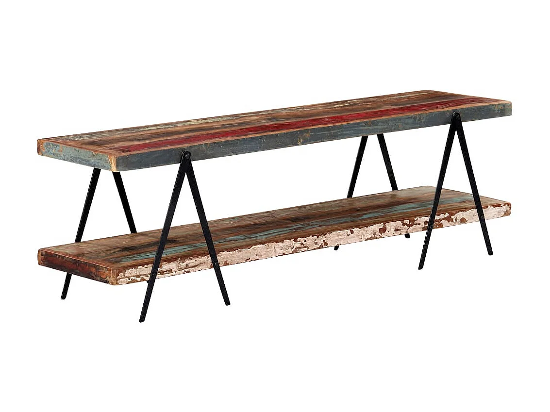 TV-Schrank 160x40x50 cm Massives Altholz